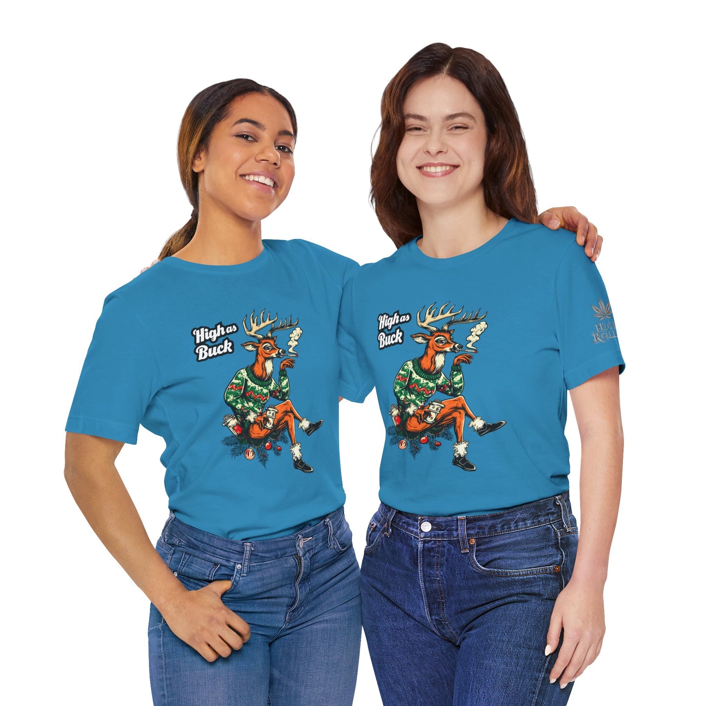 HIGH AS BUCK CHRISTMAS™ | PREMIUM HOLIDAY CANNABIS TEE