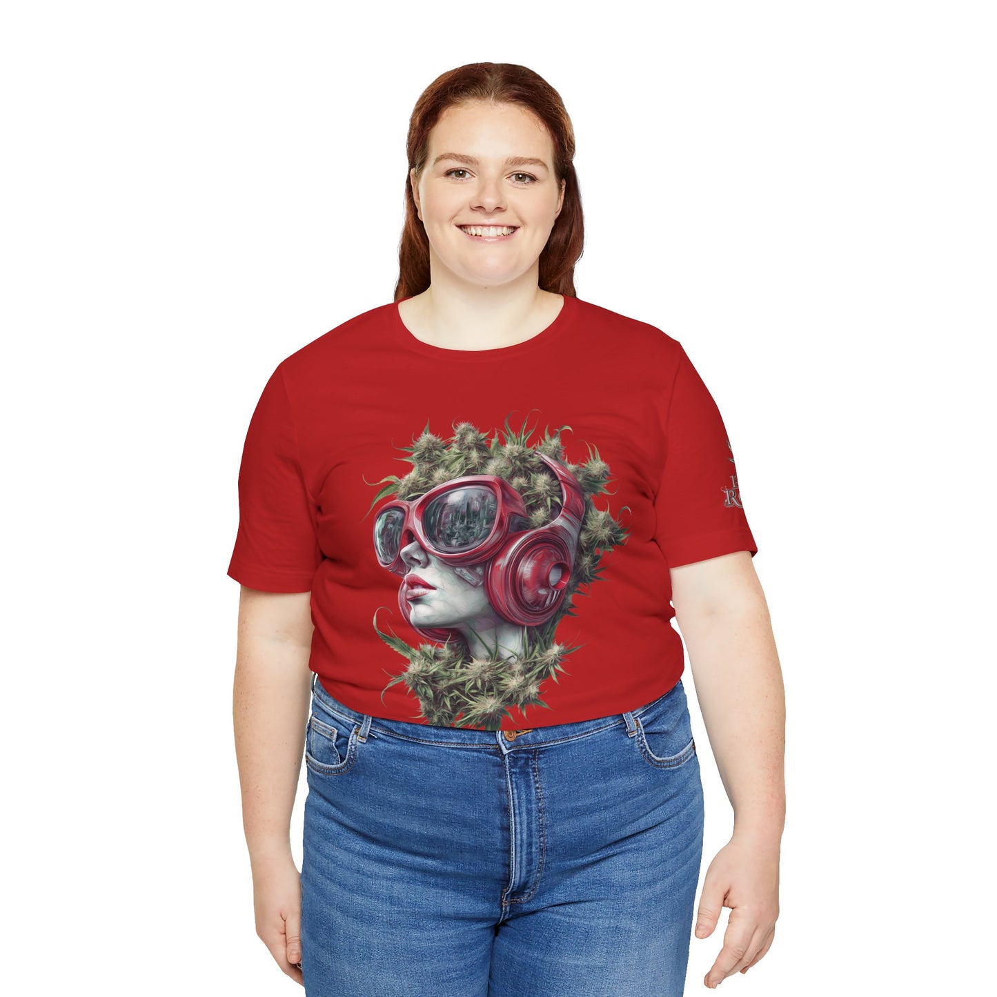 CANNABIS GODDESS TECH™ | PREMIUM FUTURISTIC ART TEE