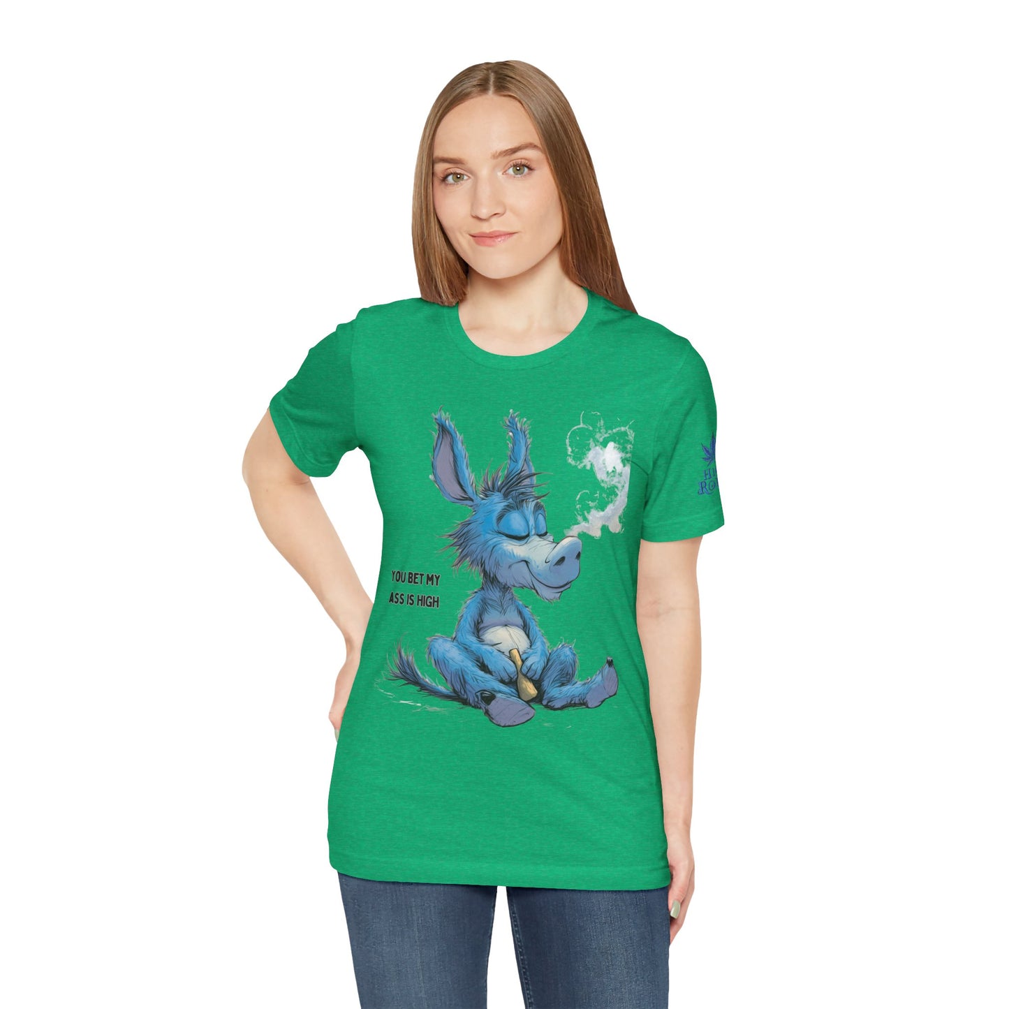 You Bet My Ass is High" - Funny Cannabis Donkey T-Shirt
