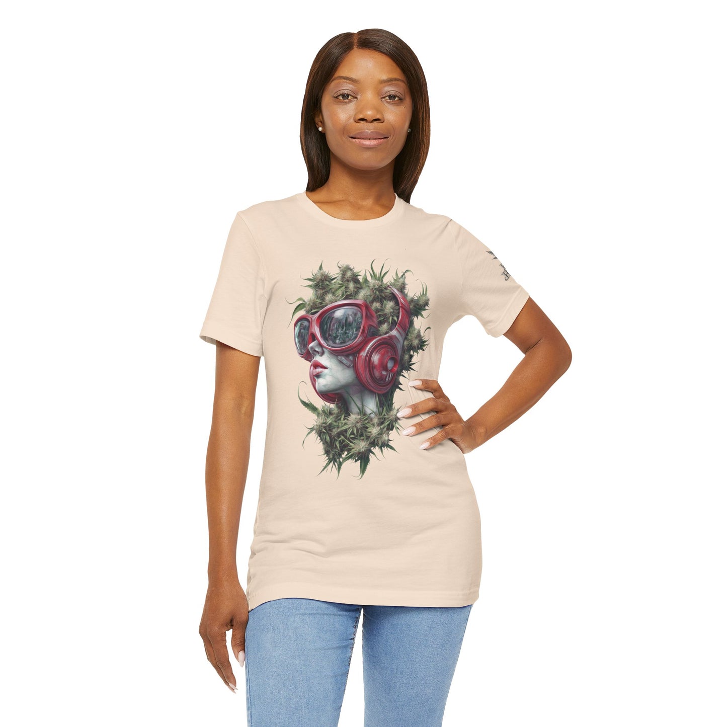 CANNABIS GODDESS TECH™ | PREMIUM FUTURISTIC ART TEE