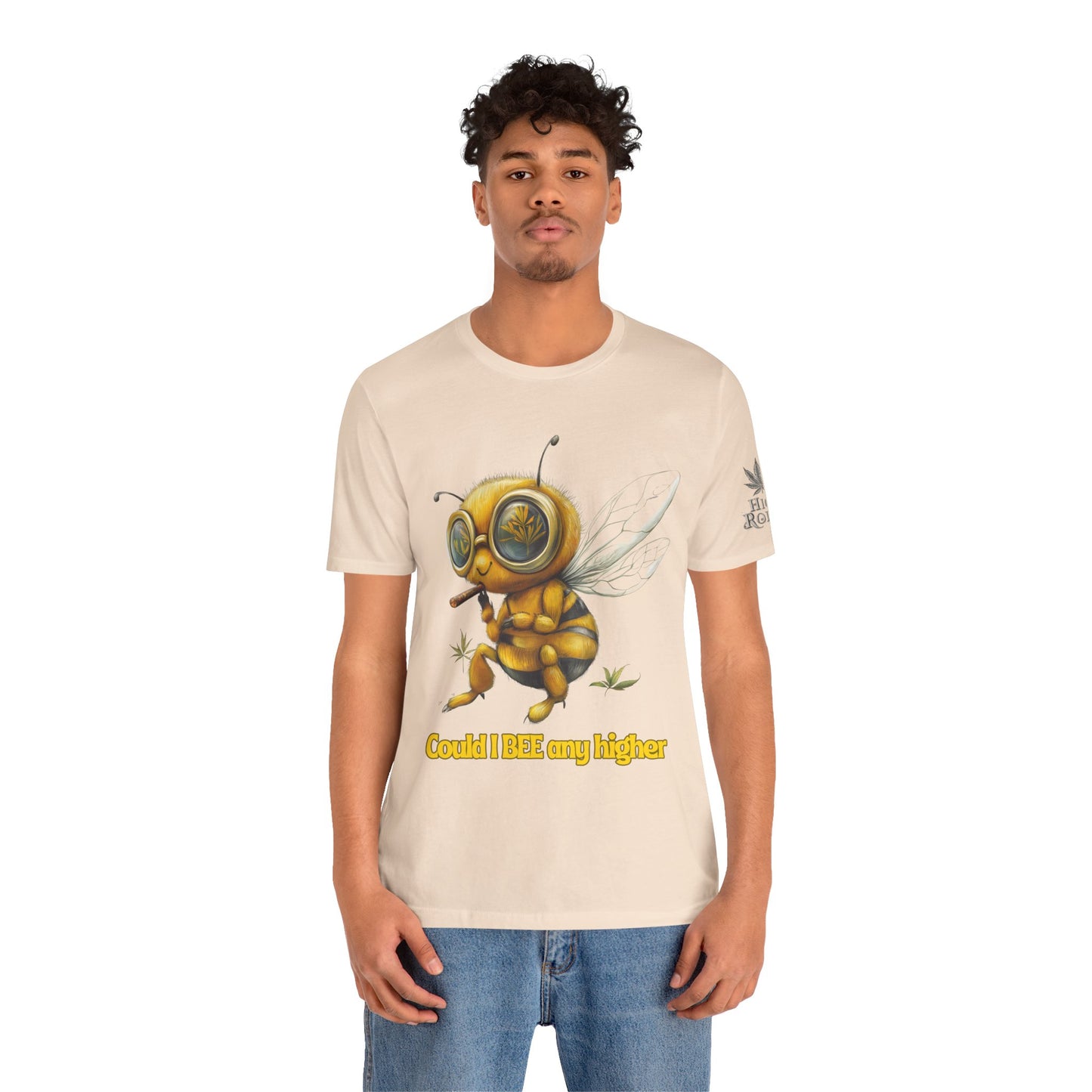 Could I BEE Any Higher - Funny Cannabis Bee 420 Unisex T-Shirt"