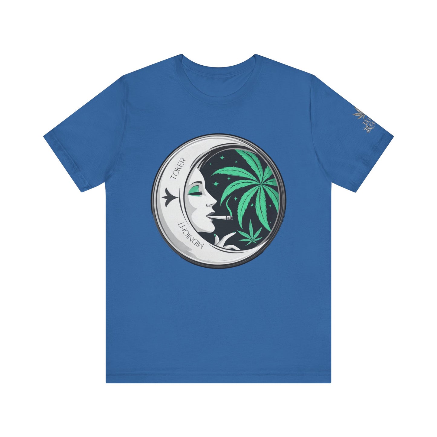 Toker Girl Coin Tee - Vintage Cannabis Portrait Art Design | High Roller