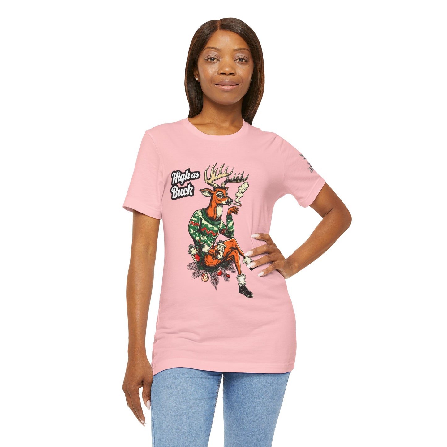 HIGH AS BUCK CHRISTMAS™ | PREMIUM HOLIDAY CANNABIS TEE