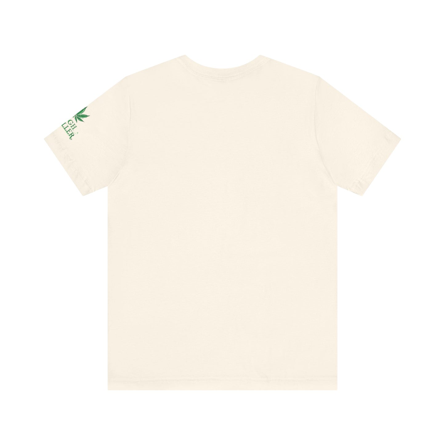 Cannabis Crest Wreath Tee - Botanical Elegance Art Design | High Roller