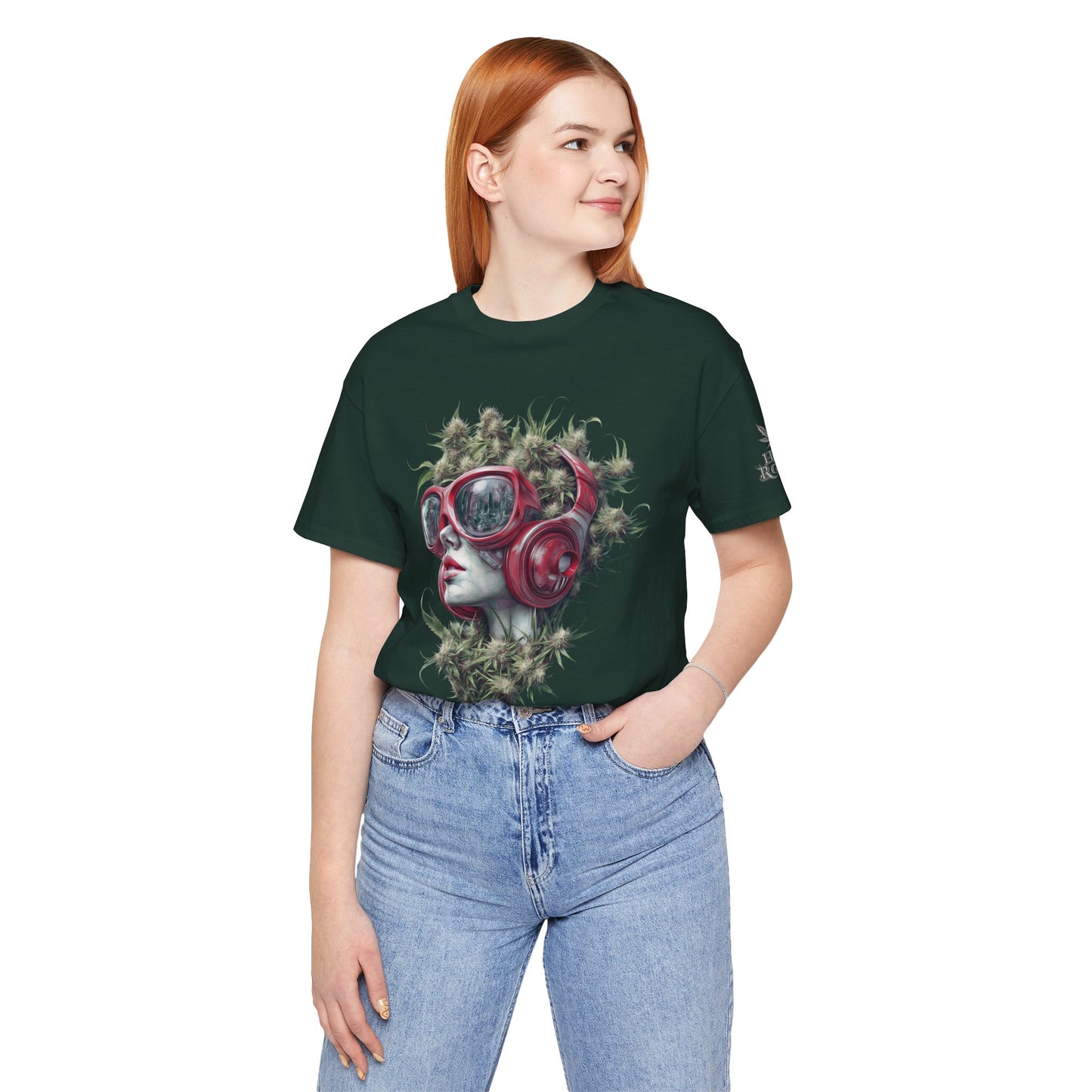CANNABIS GODDESS TECH™ | PREMIUM FUTURISTIC ART TEE