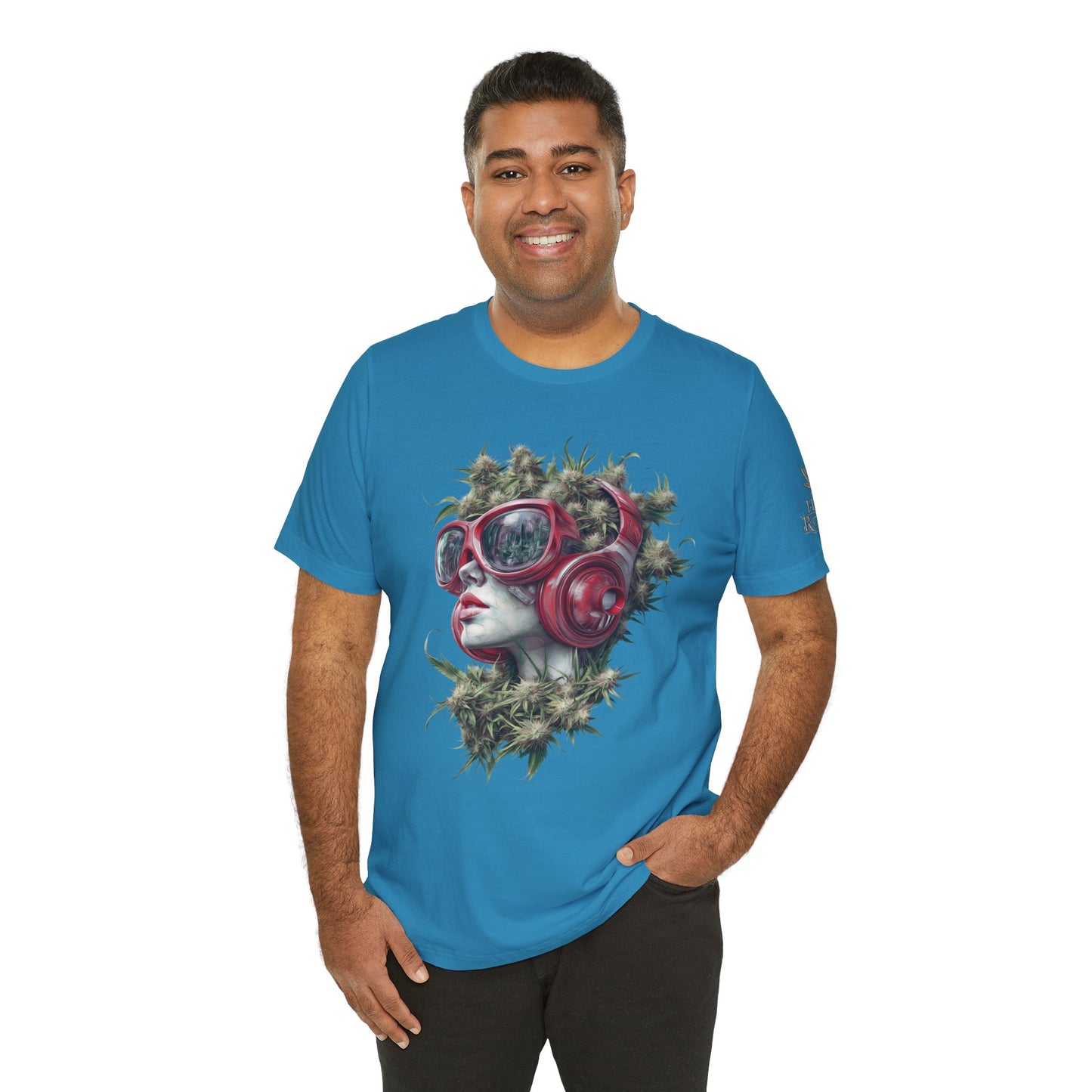 CANNABIS GODDESS TECH™ | PREMIUM FUTURISTIC ART TEE