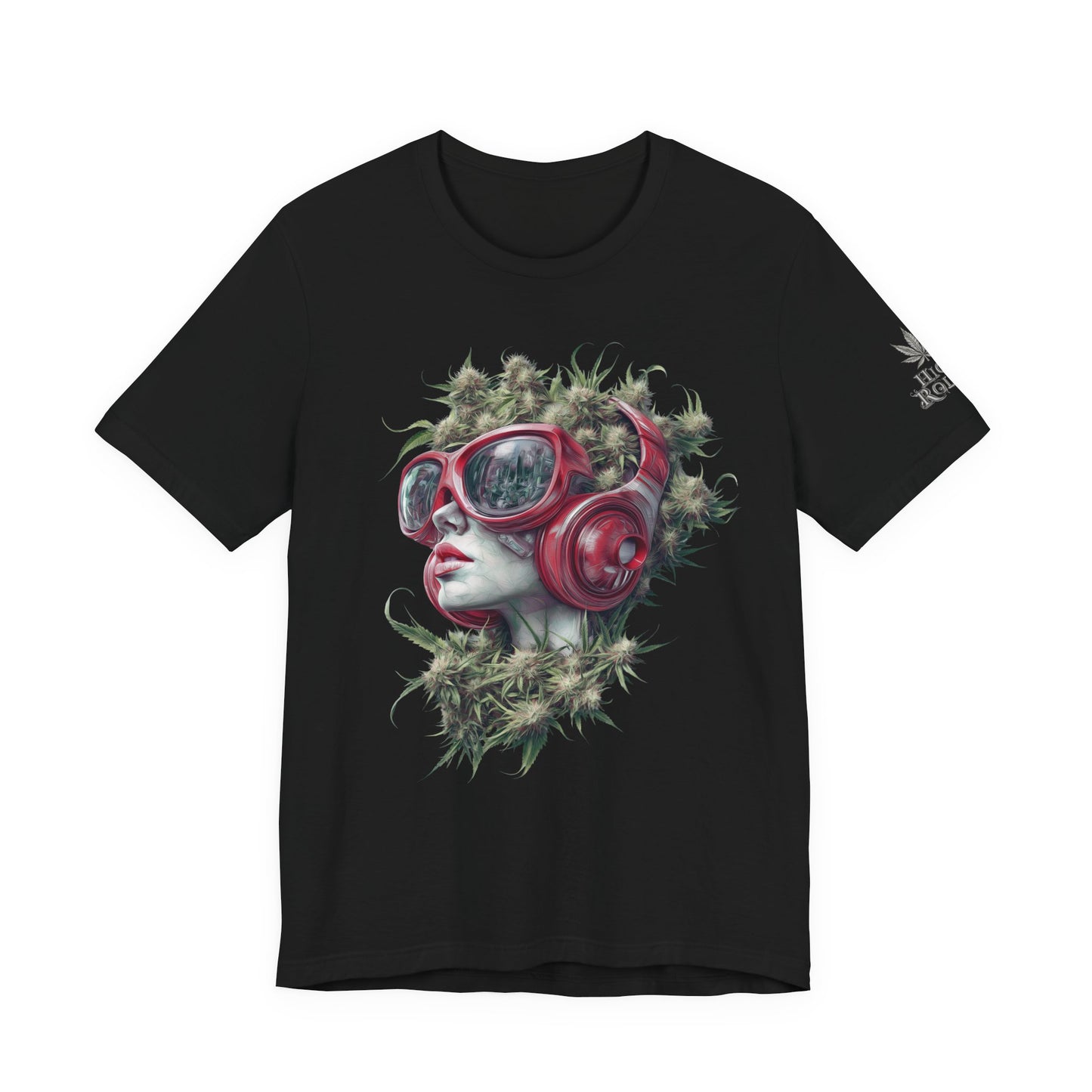 CANNABIS GODDESS TECH™ | PREMIUM FUTURISTIC ART TEE