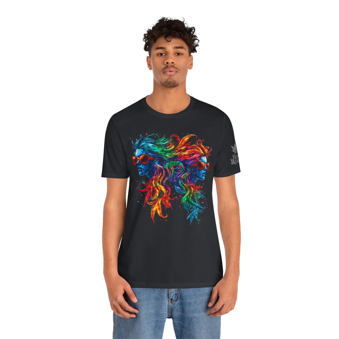 DUAL CONSCIOUSNESS™ | PREMIUM RAINBOW CANNABIS ART TEE