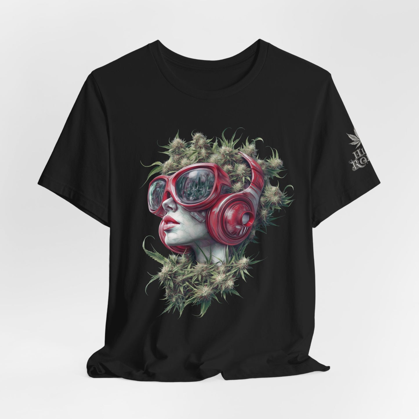CANNABIS GODDESS TECH™ | PREMIUM FUTURISTIC ART TEE