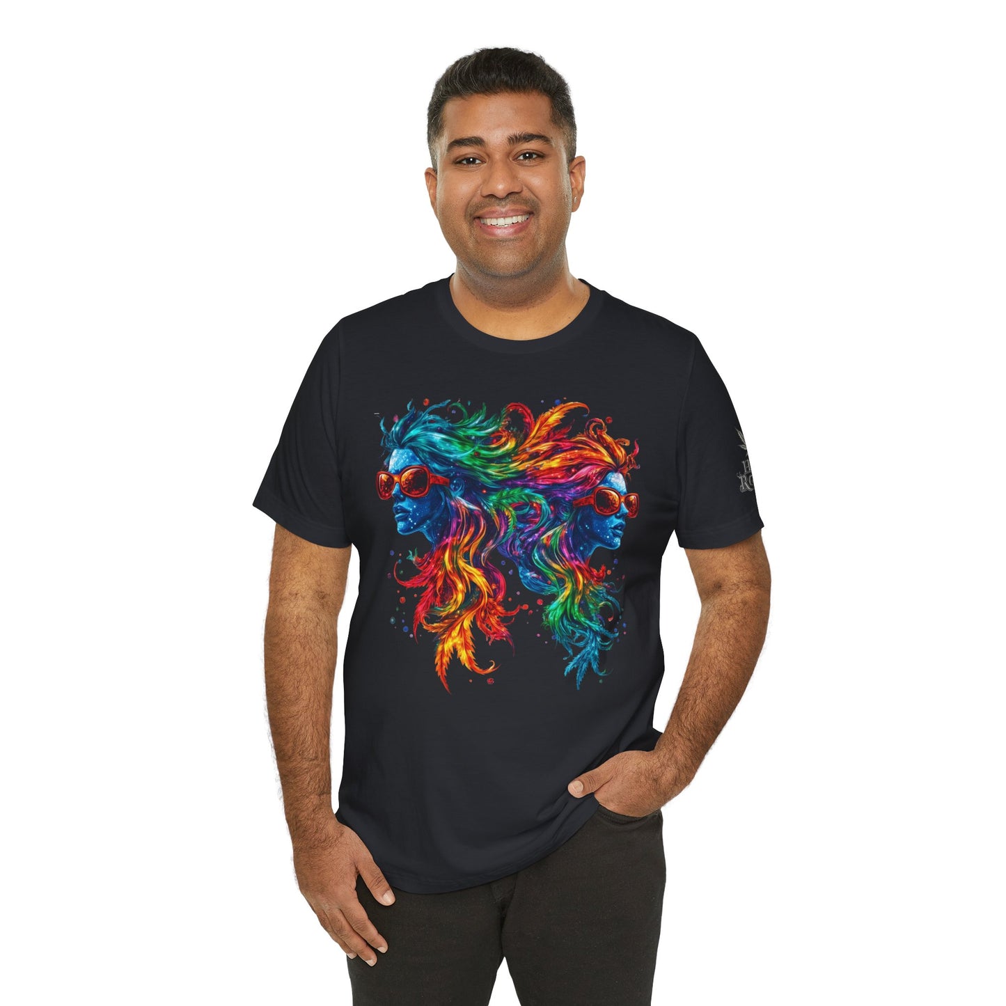 DUAL CONSCIOUSNESS™ | PREMIUM RAINBOW CANNABIS ART TEE