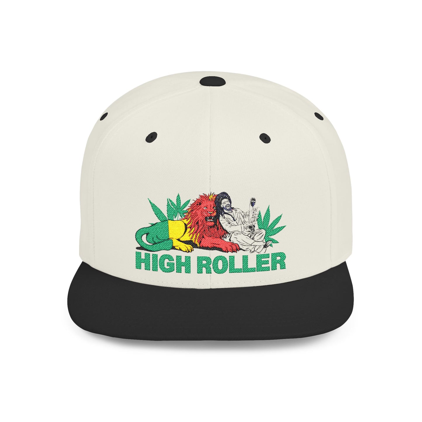HIGH ROLLER Rastafarian Sage Snapback Cap