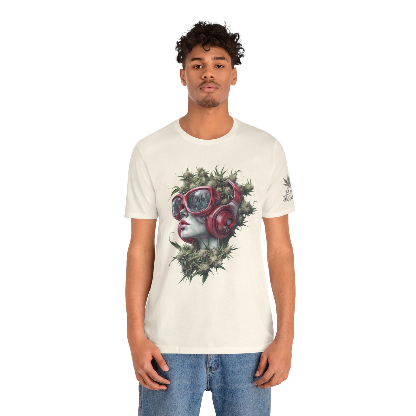 CANNABIS GODDESS TECH™ | PREMIUM FUTURISTIC ART TEE