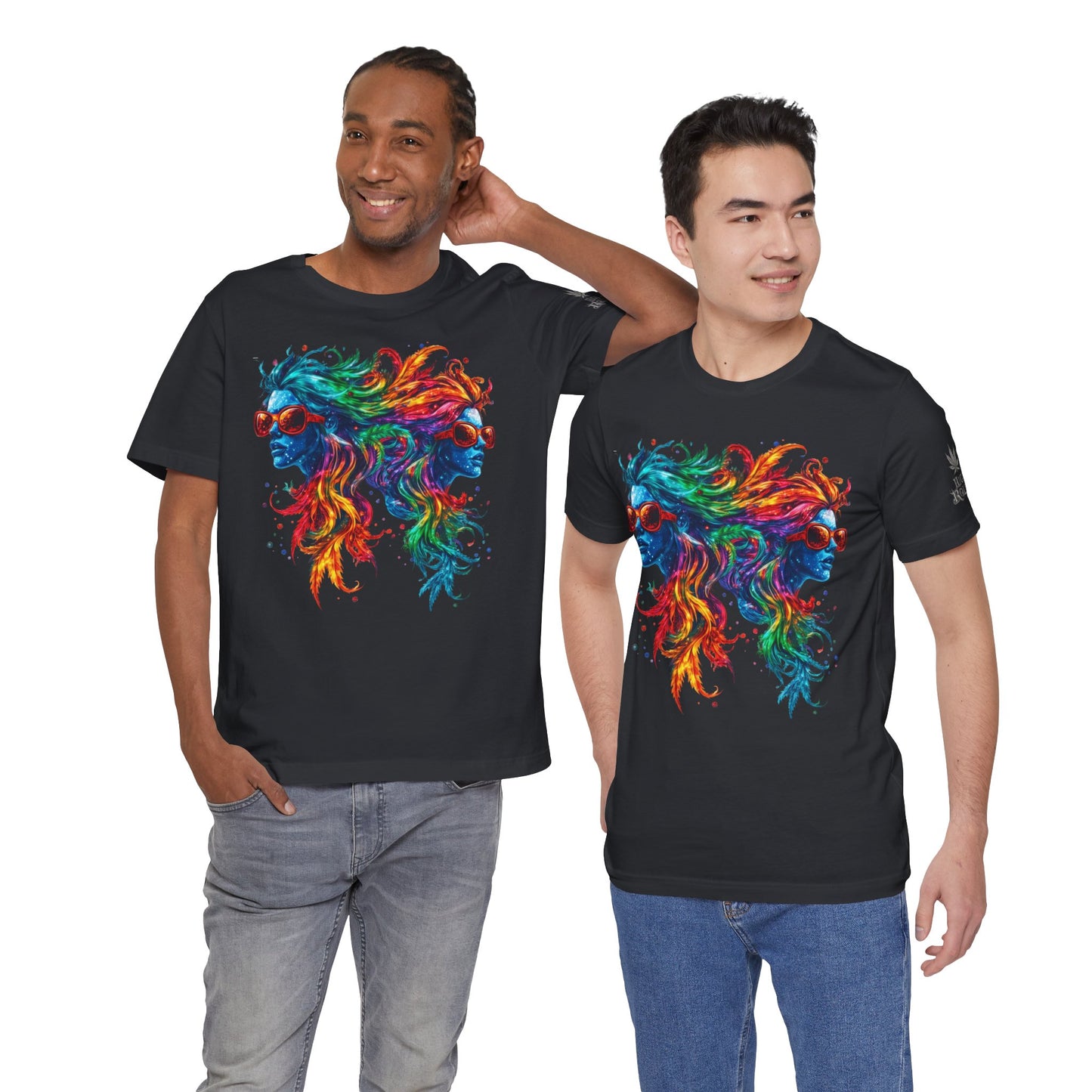 DUAL CONSCIOUSNESS™ | PREMIUM RAINBOW CANNABIS ART TEE