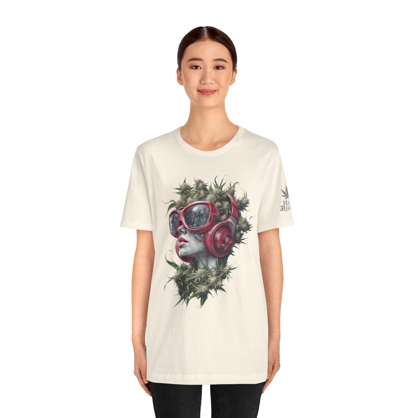 CANNABIS GODDESS TECH™ | PREMIUM FUTURISTIC ART TEE