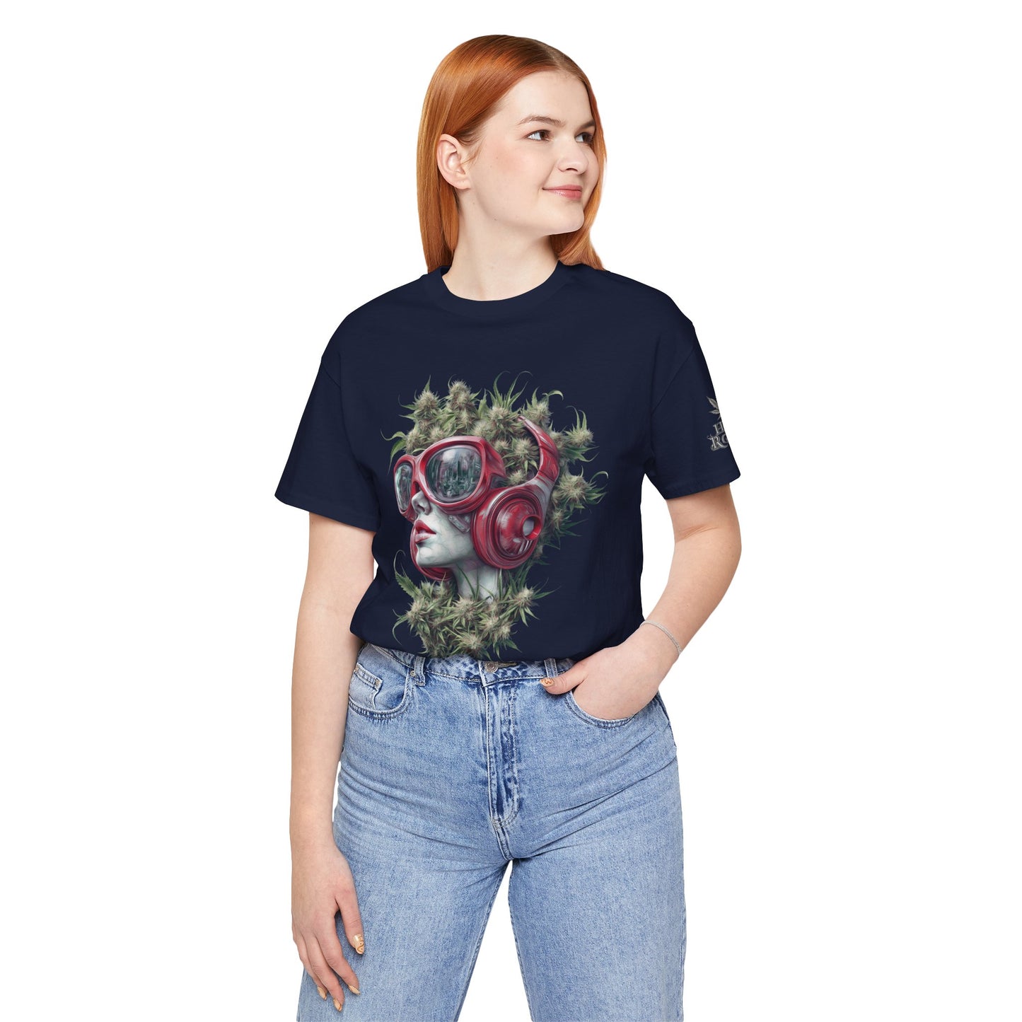 CANNABIS GODDESS TECH™ | PREMIUM FUTURISTIC ART TEE