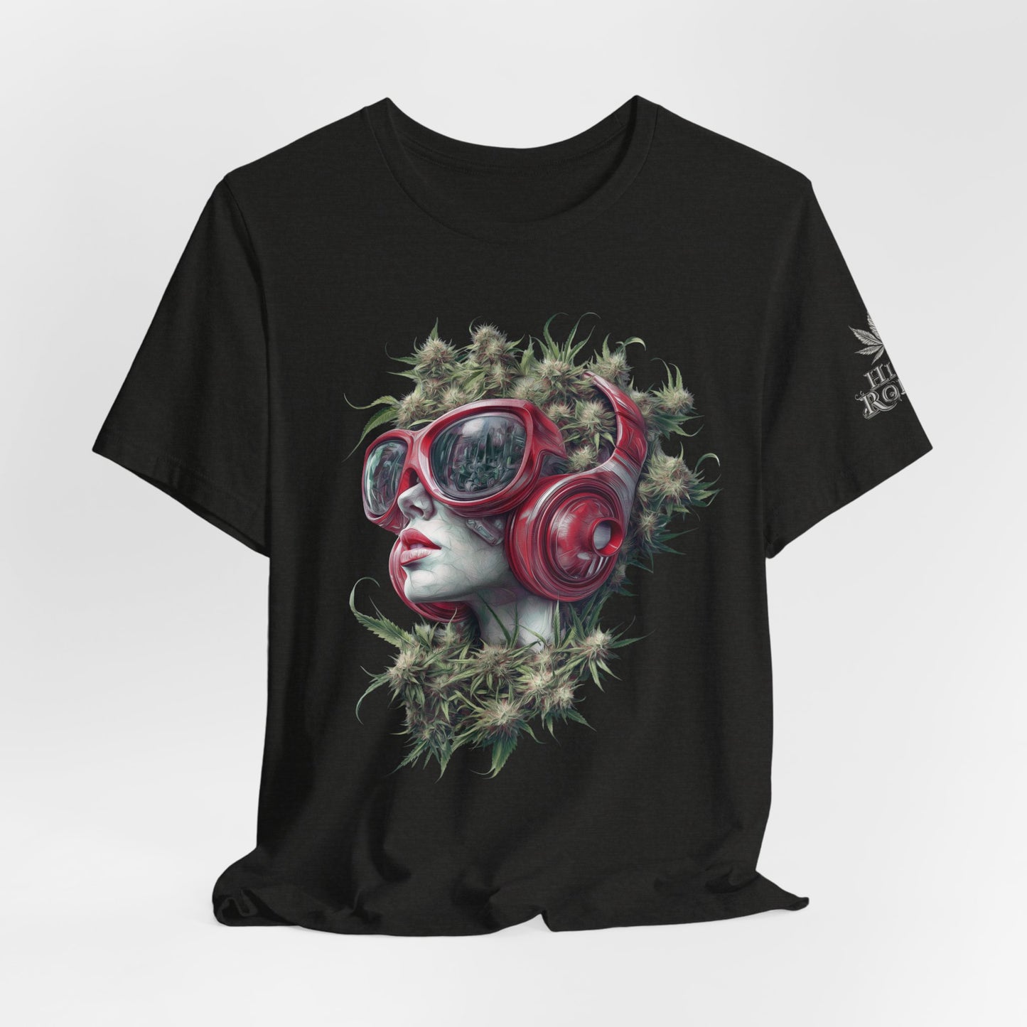 CANNABIS GODDESS TECH™ | PREMIUM FUTURISTIC ART TEE