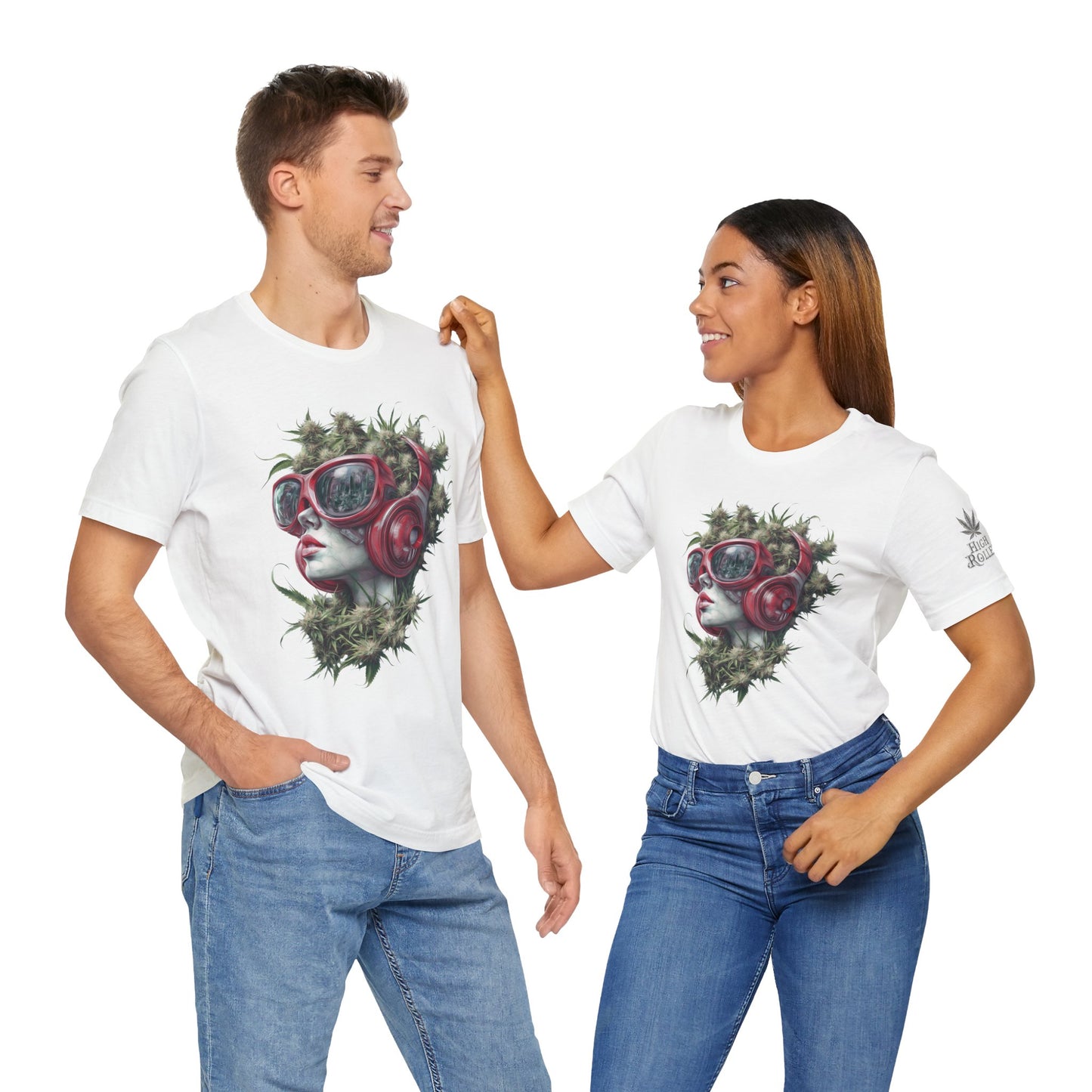 CANNABIS GODDESS TECH™ | PREMIUM FUTURISTIC ART TEE