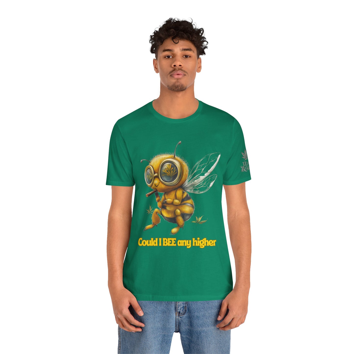 Could I BEE Any Higher - Funny Cannabis Bee 420 Unisex T-Shirt"
