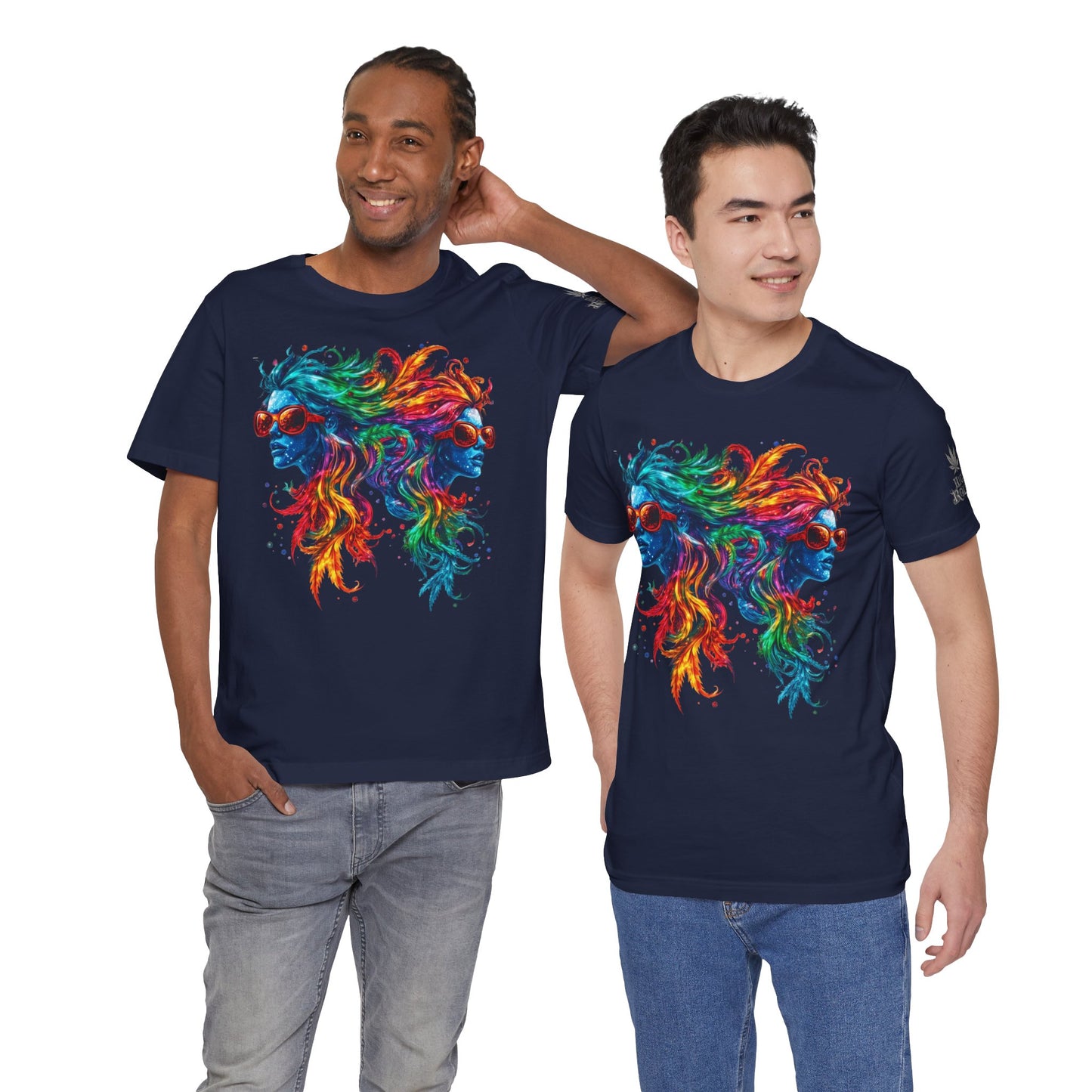 DUAL CONSCIOUSNESS™ | PREMIUM RAINBOW CANNABIS ART TEE