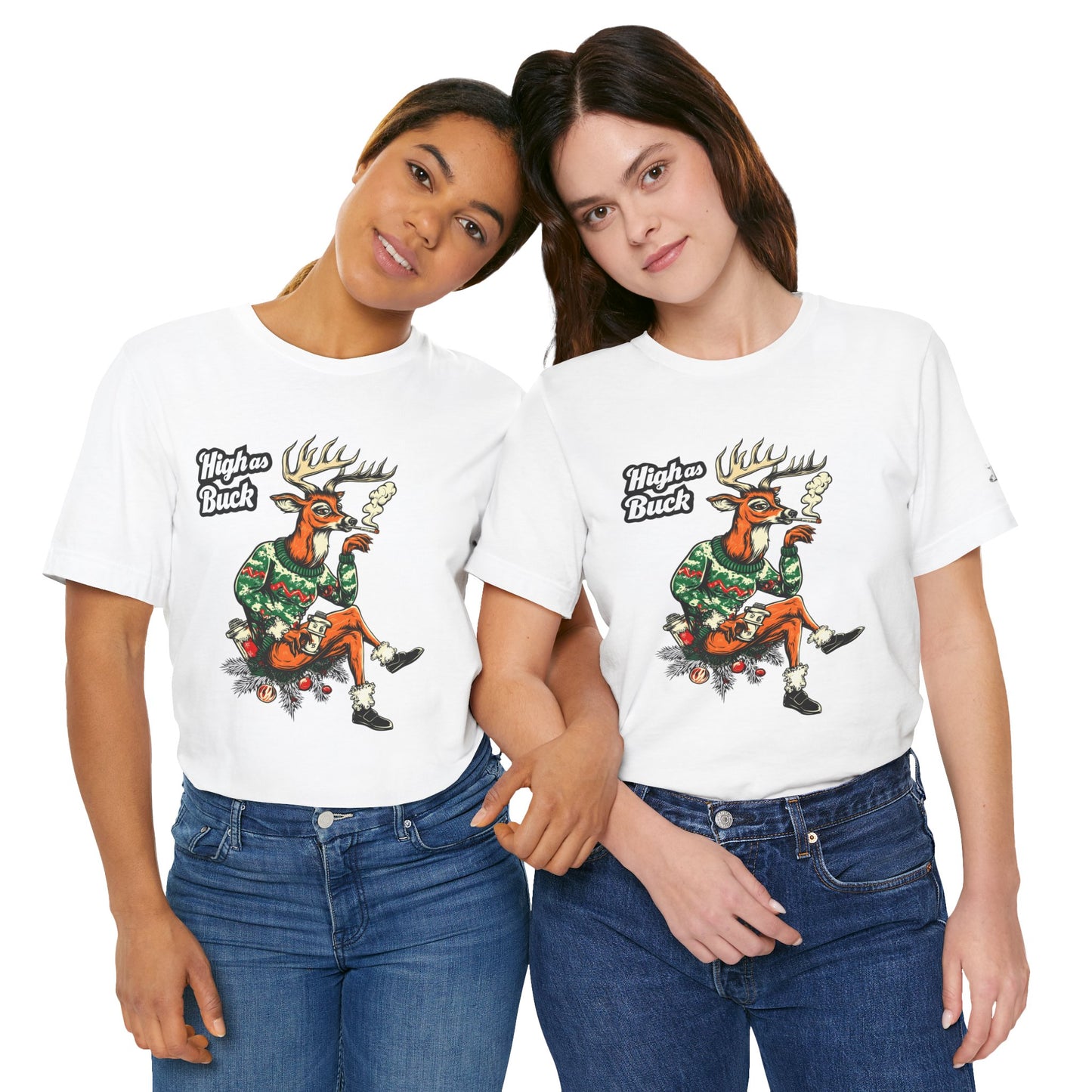 HIGH AS BUCK CHRISTMAS™ | PREMIUM HOLIDAY CANNABIS TEE
