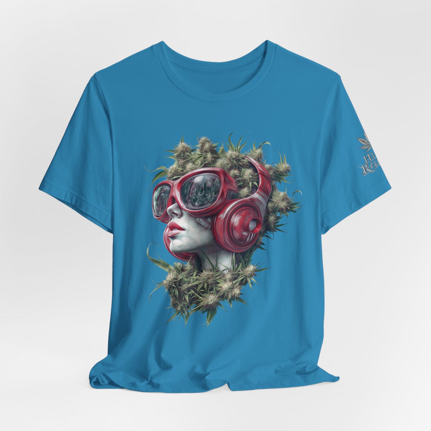 CANNABIS GODDESS TECH™ | PREMIUM FUTURISTIC ART TEE