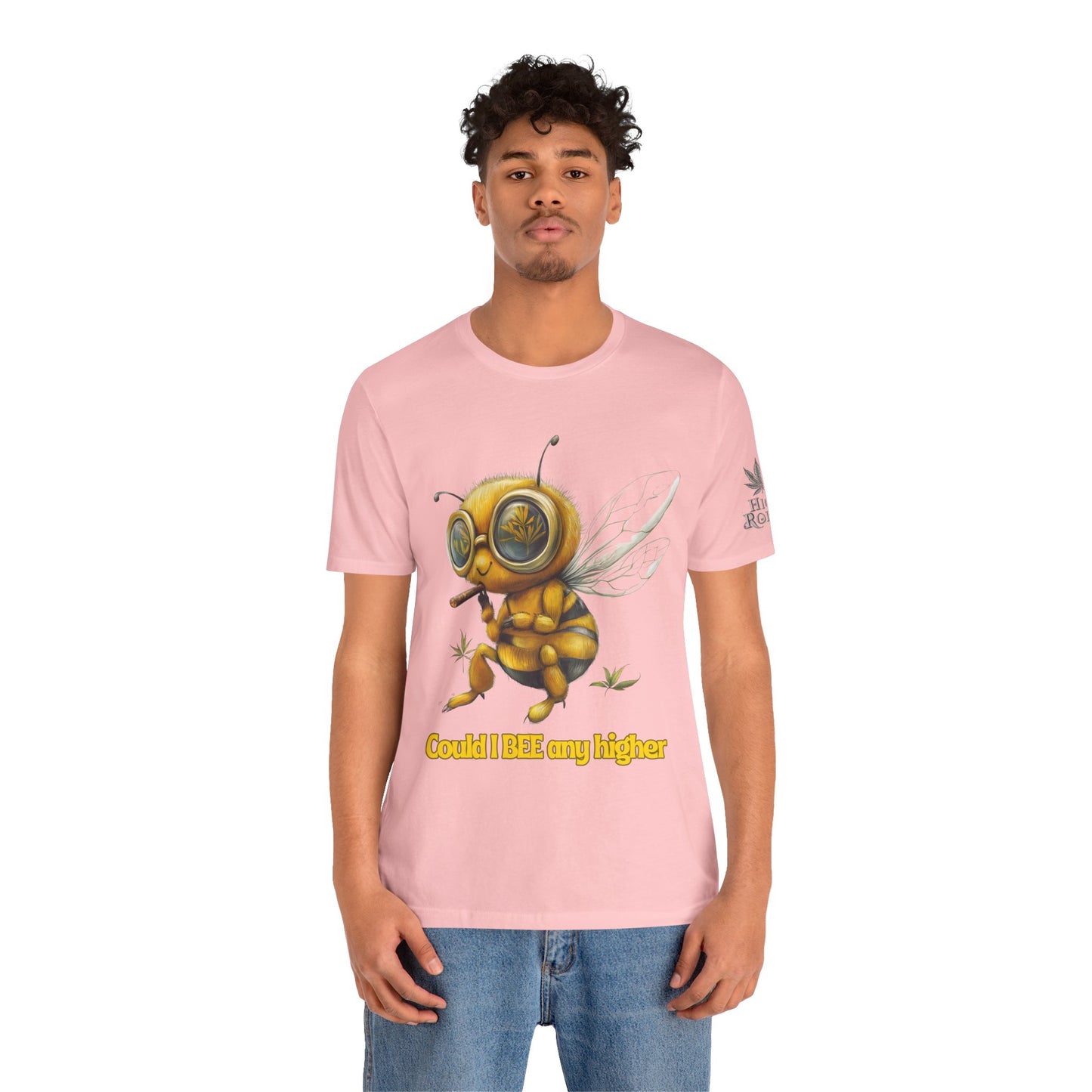 Could I BEE Any Higher - Funny Cannabis Bee 420 Unisex T-Shirt"