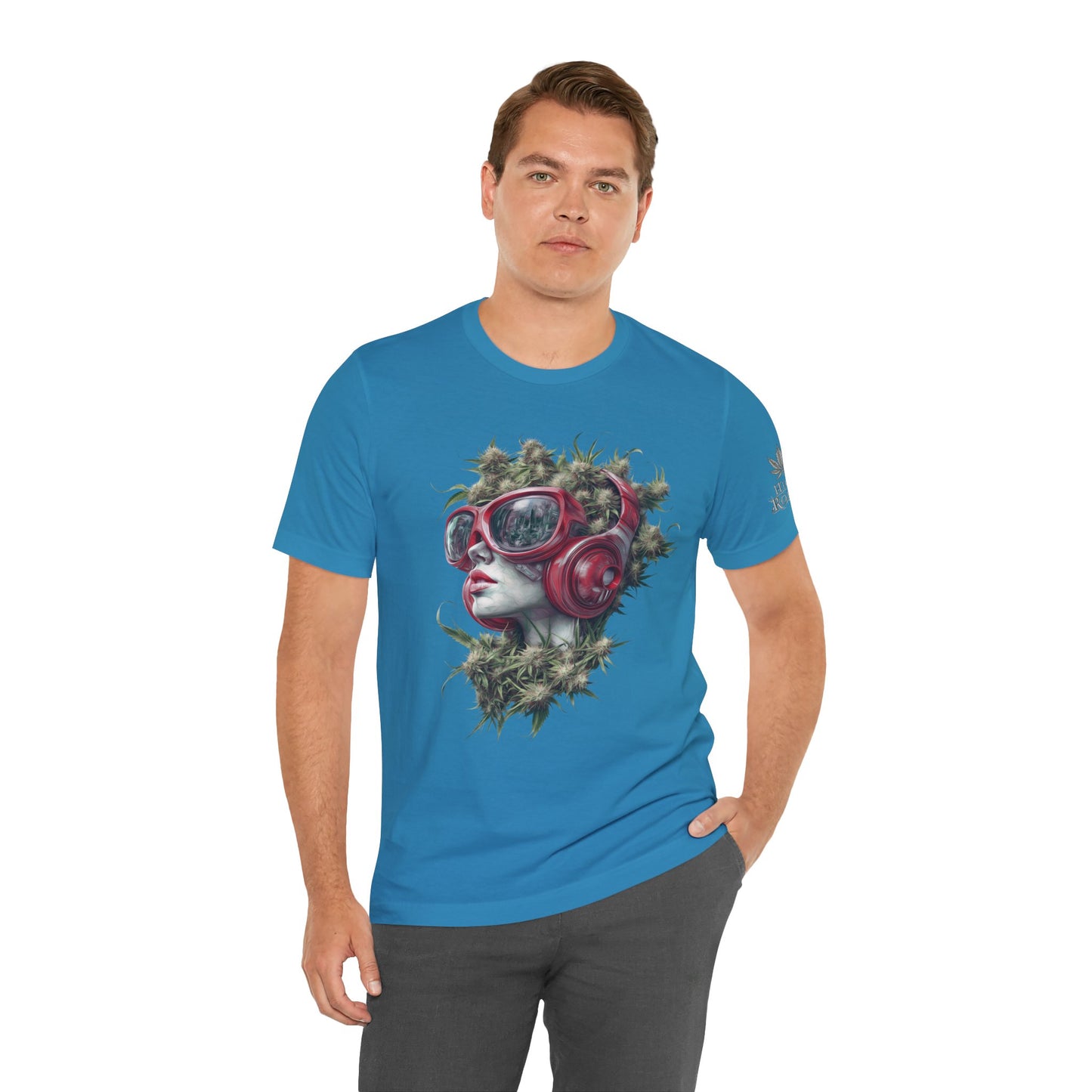 CANNABIS GODDESS TECH™ | PREMIUM FUTURISTIC ART TEE