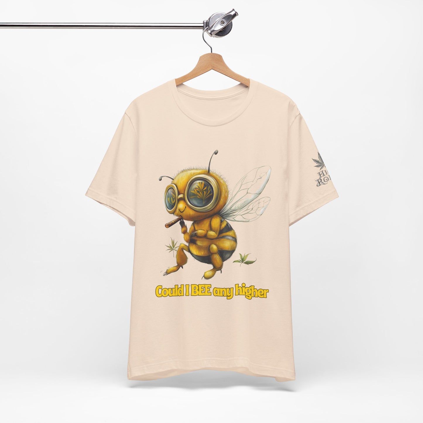 Could I BEE Any Higher - Funny Cannabis Bee 420 Unisex T-Shirt"
