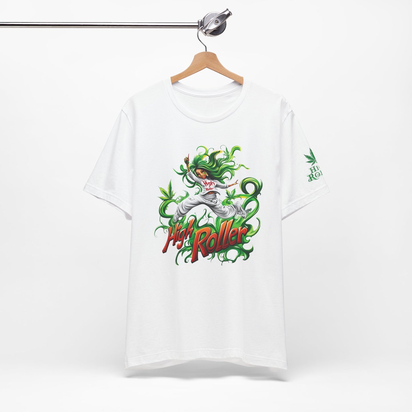 HIGH ROLLER CANNABIS GODDESS™ | PREMIUM MYSTICAL ART TEE