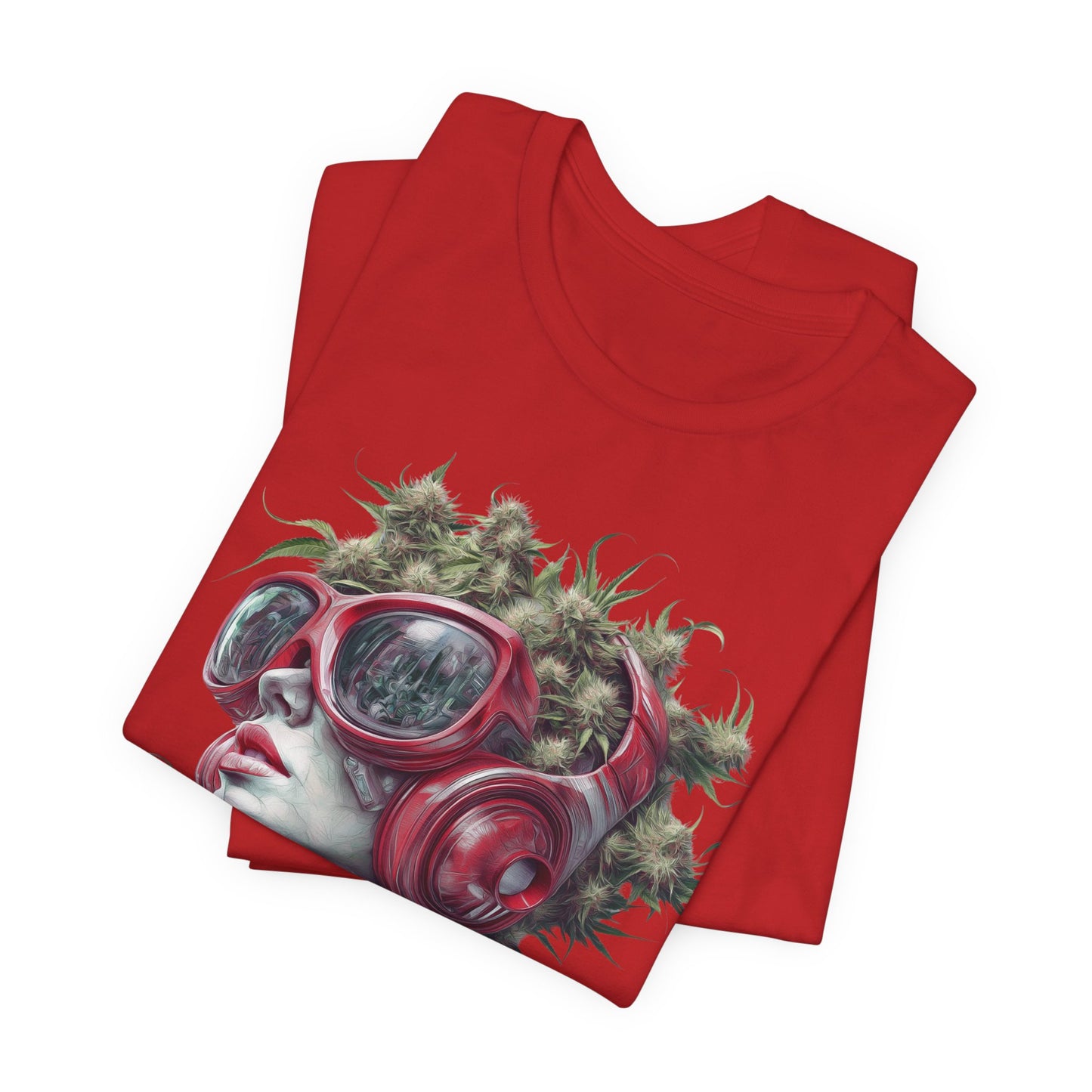 CANNABIS GODDESS TECH™ | PREMIUM FUTURISTIC ART TEE