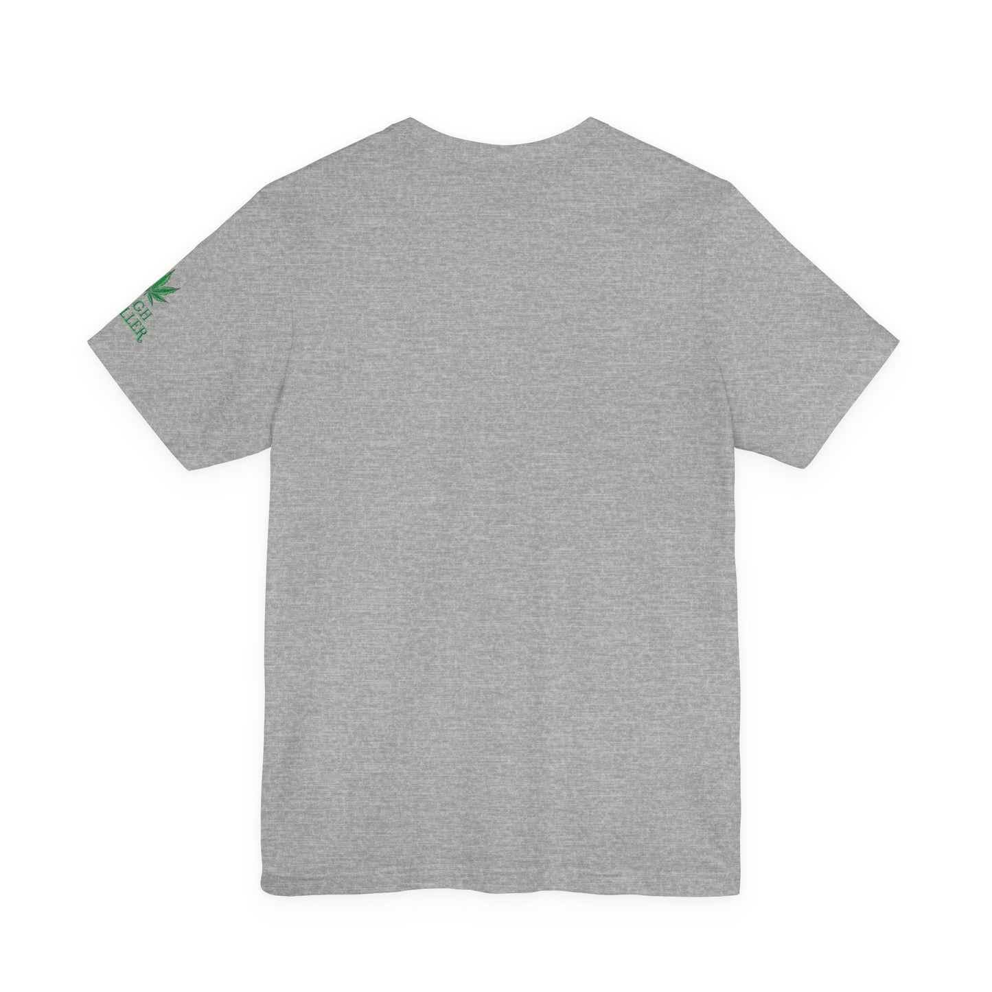 Cannabis Crest Wreath Tee - Botanical Elegance Art Design | High Roller