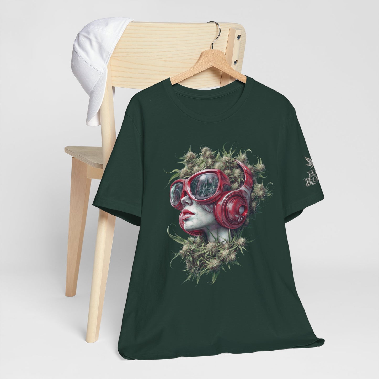 CANNABIS GODDESS TECH™ | PREMIUM FUTURISTIC ART TEE