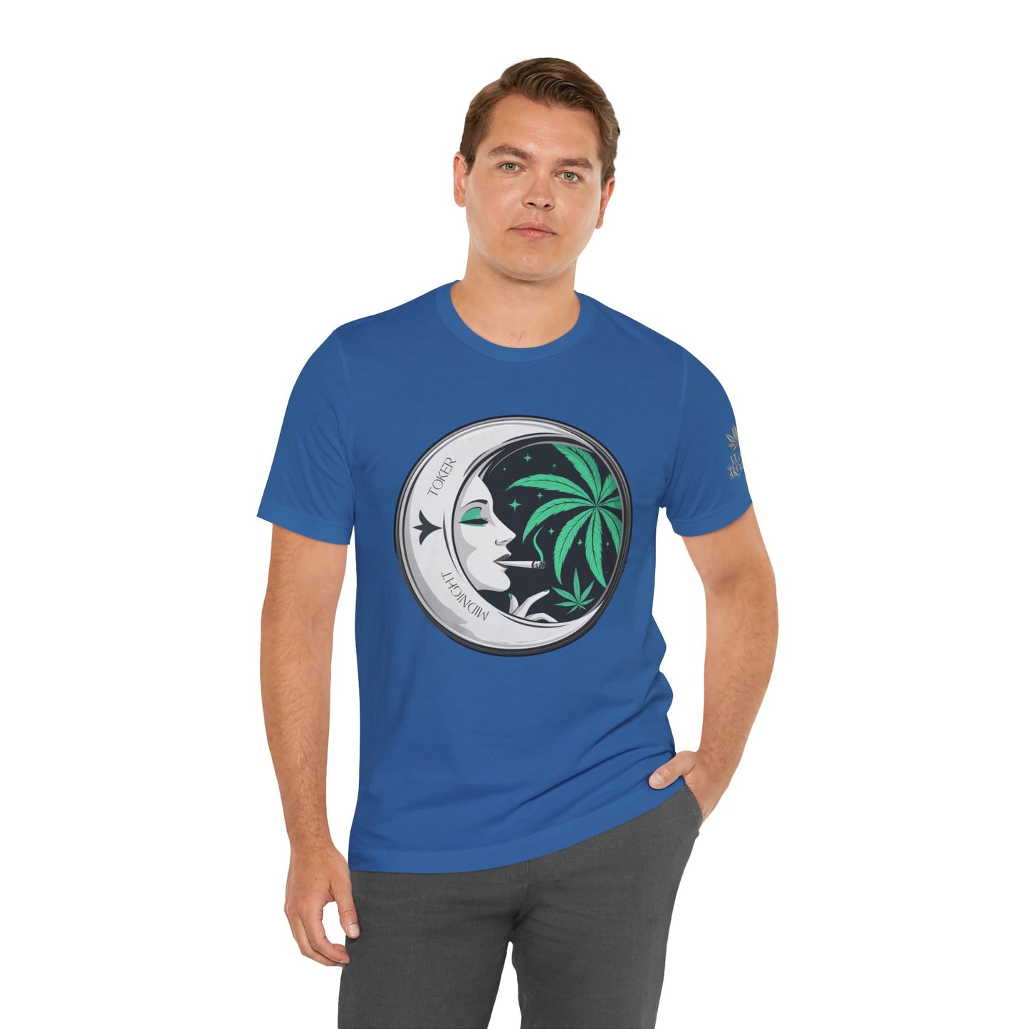 Toker Girl Coin Tee - Vintage Cannabis Portrait Art Design | High Roller