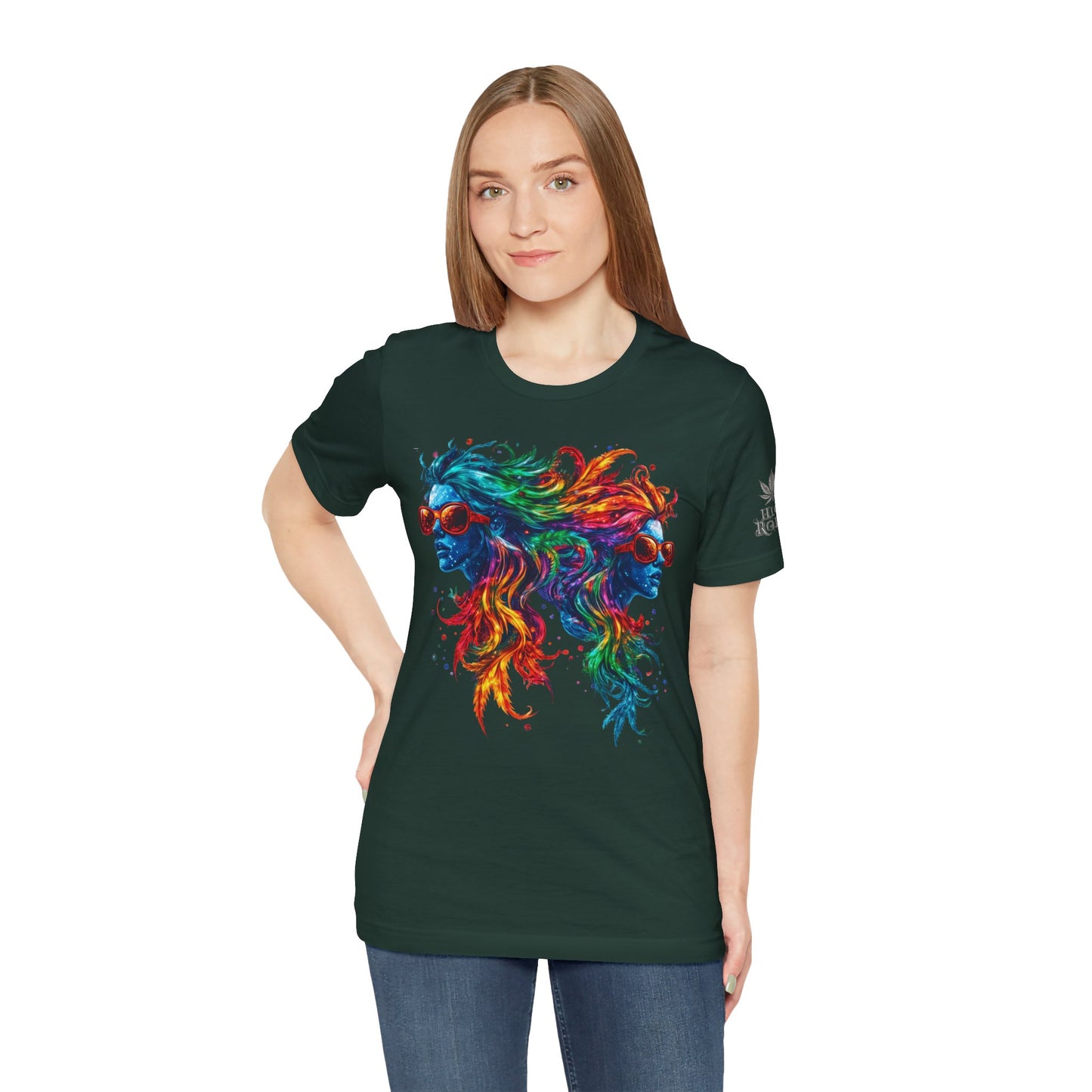 DUAL CONSCIOUSNESS™ | PREMIUM RAINBOW CANNABIS ART TEE