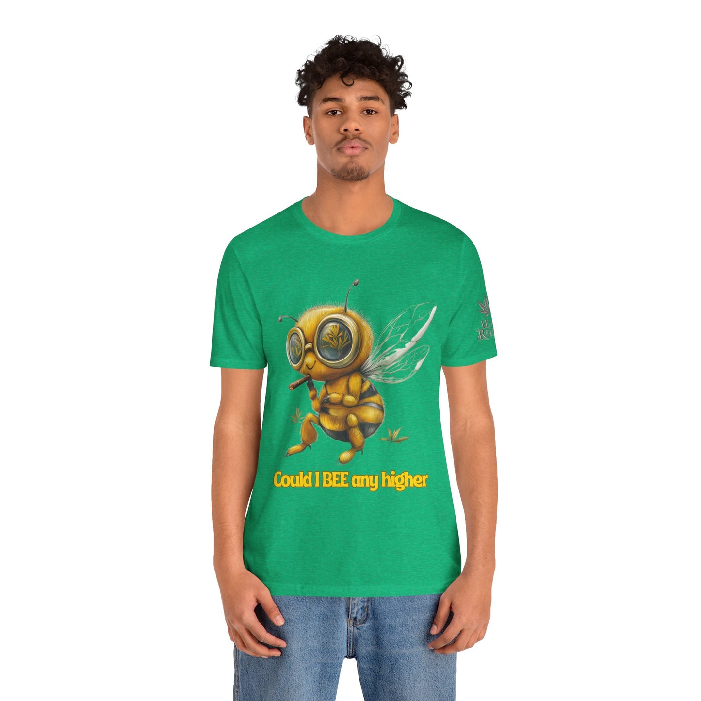 Could I BEE Any Higher - Funny Cannabis Bee 420 Unisex T-Shirt"
