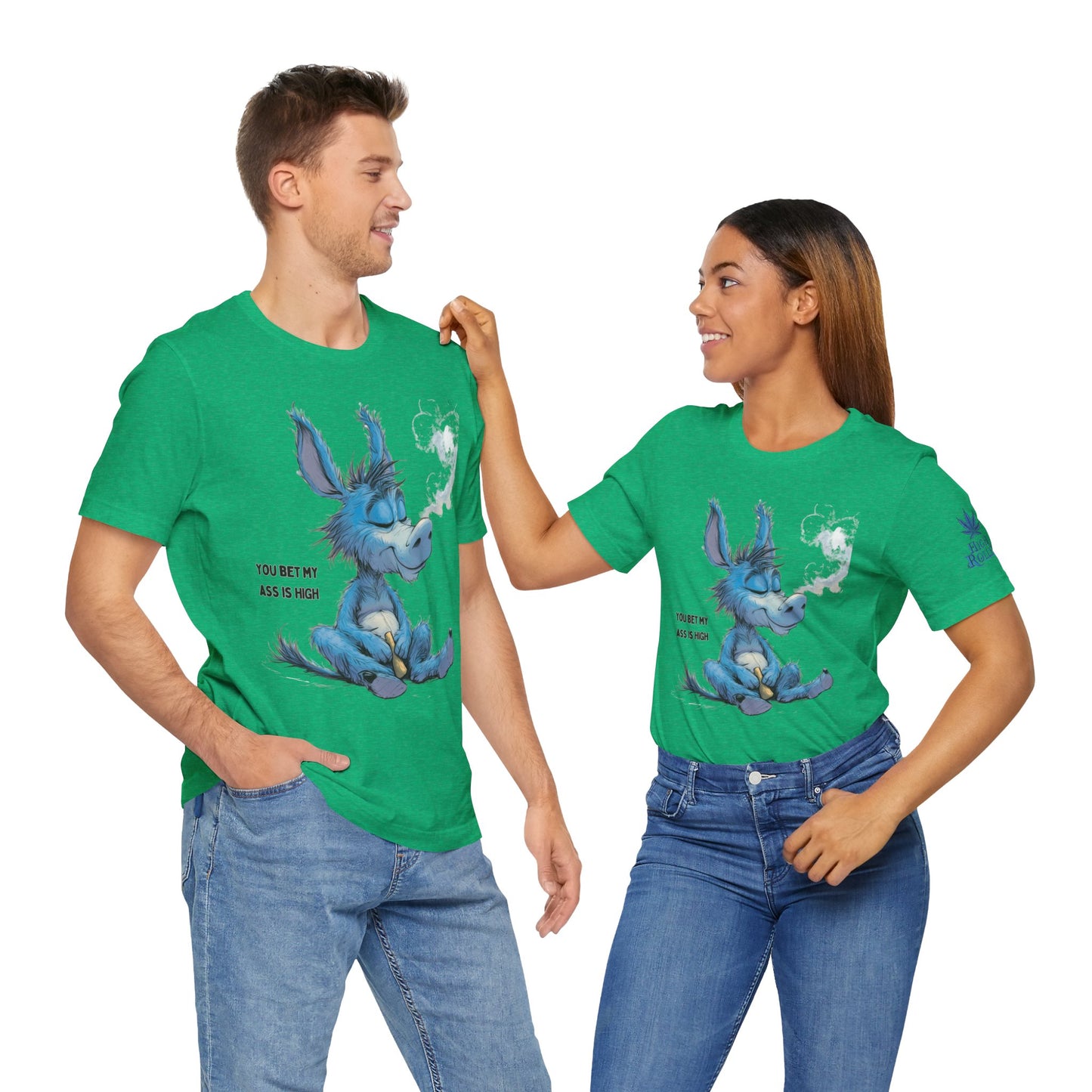 You Bet My Ass is High" - Funny Cannabis Donkey T-Shirt