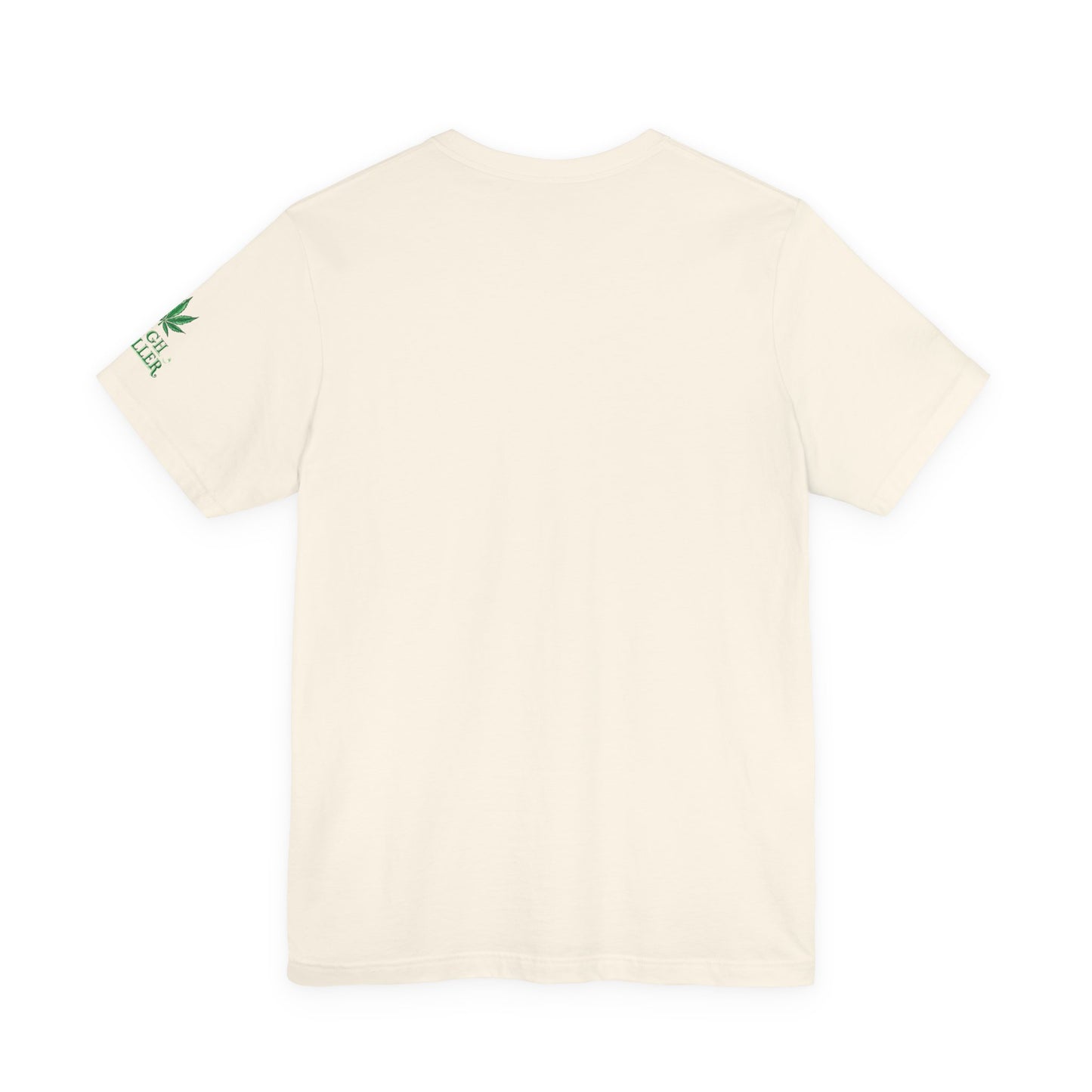 Cannabis Crest Wreath Tee - Botanical Elegance Art Design | High Roller