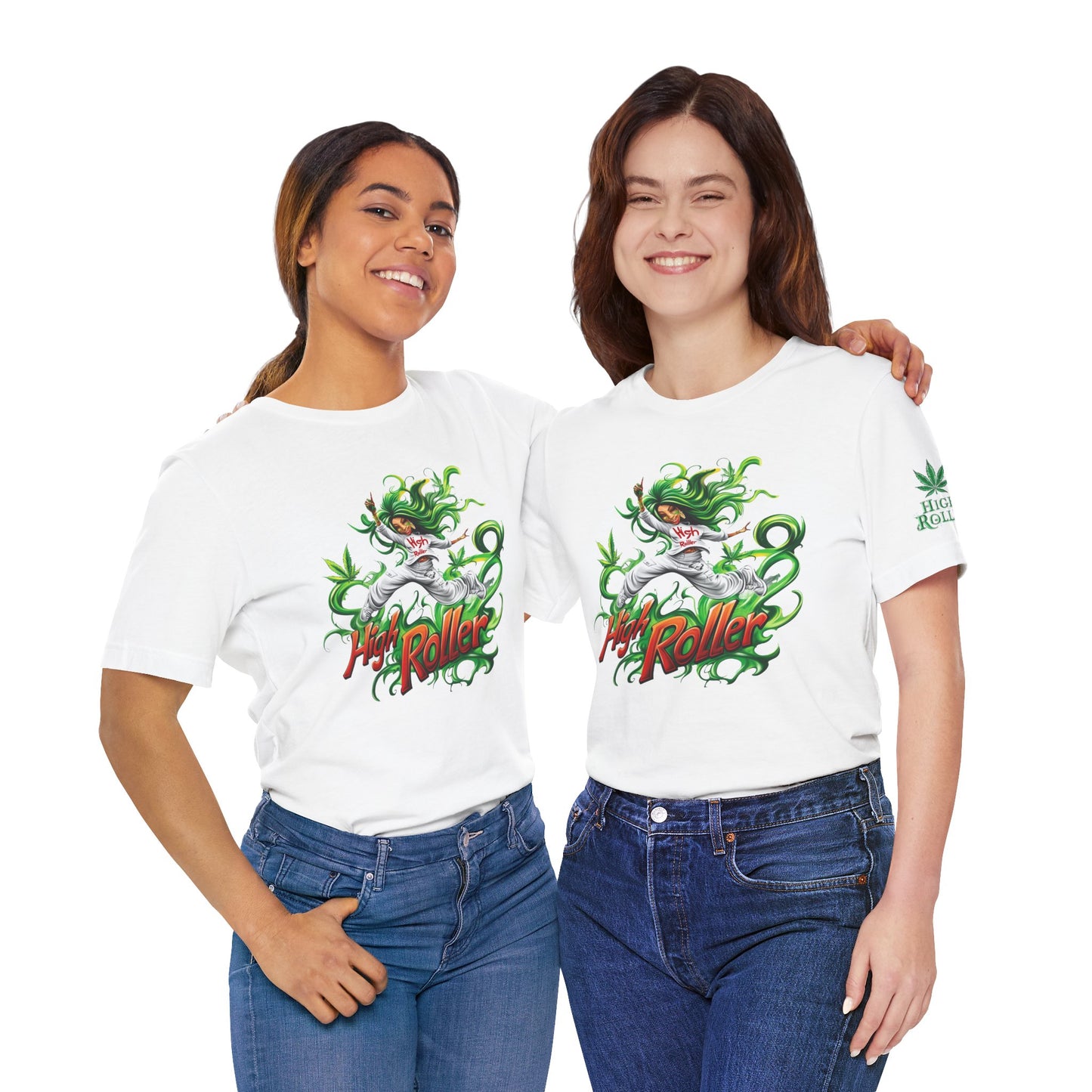 HIGH ROLLER CANNABIS GODDESS™ | PREMIUM MYSTICAL ART TEE