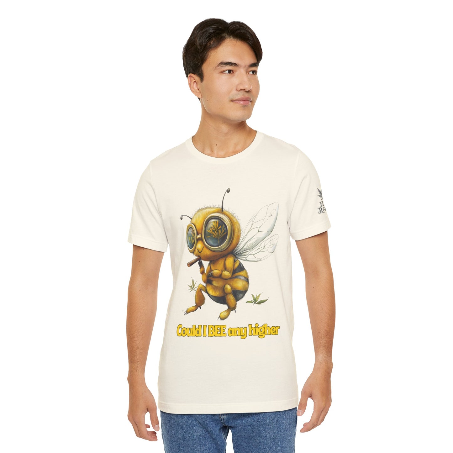 Could I BEE Any Higher - Funny Cannabis Bee 420 Unisex T-Shirt"