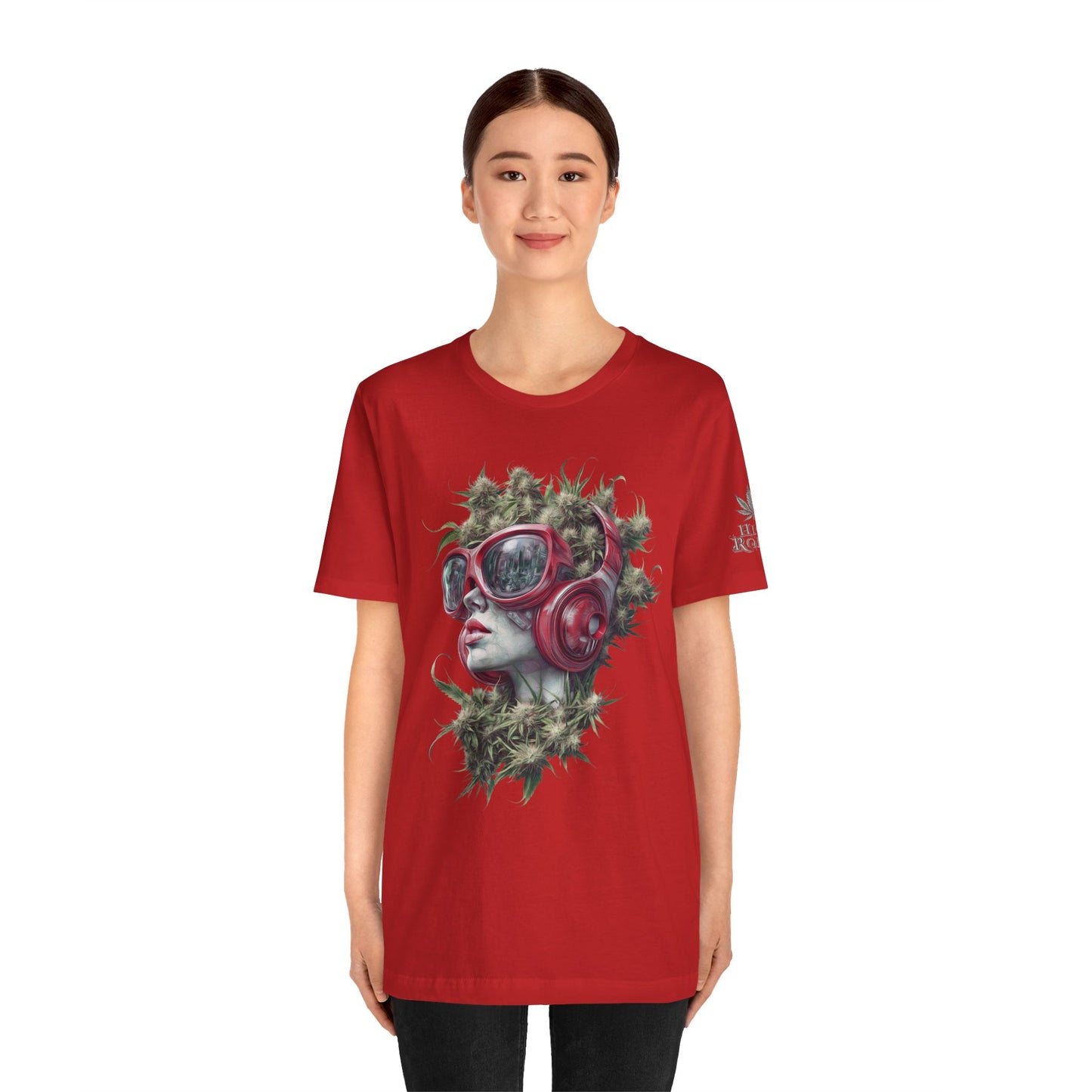 CANNABIS GODDESS TECH™ | PREMIUM FUTURISTIC ART TEE