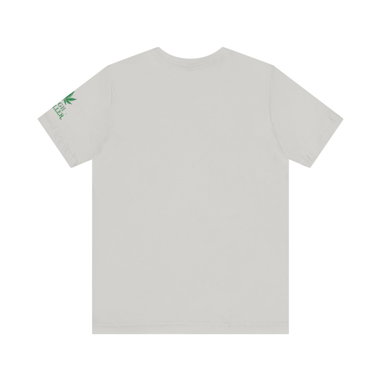 Cannabis Crest Wreath Tee - Botanical Elegance Art Design | High Roller