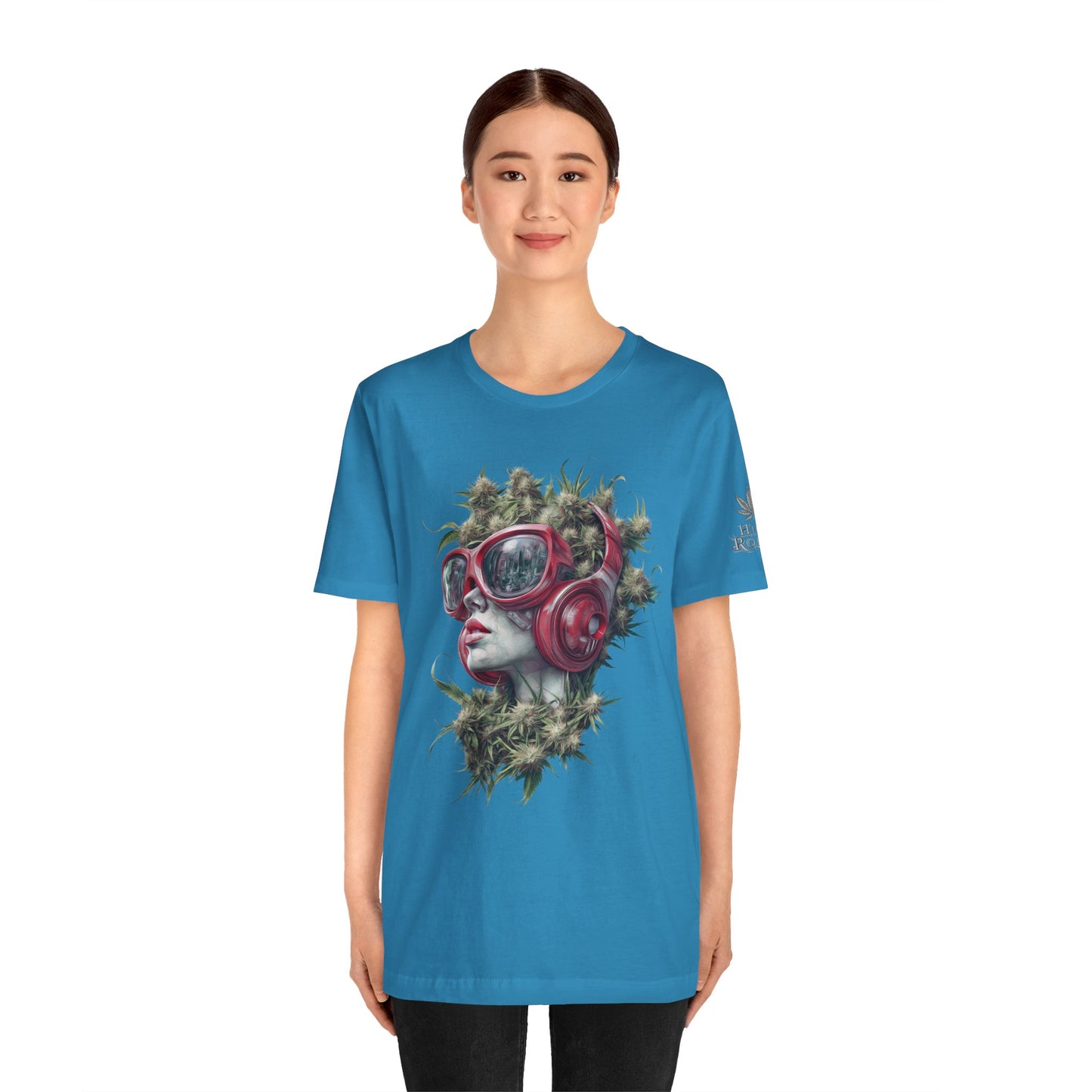 CANNABIS GODDESS TECH™ | PREMIUM FUTURISTIC ART TEE