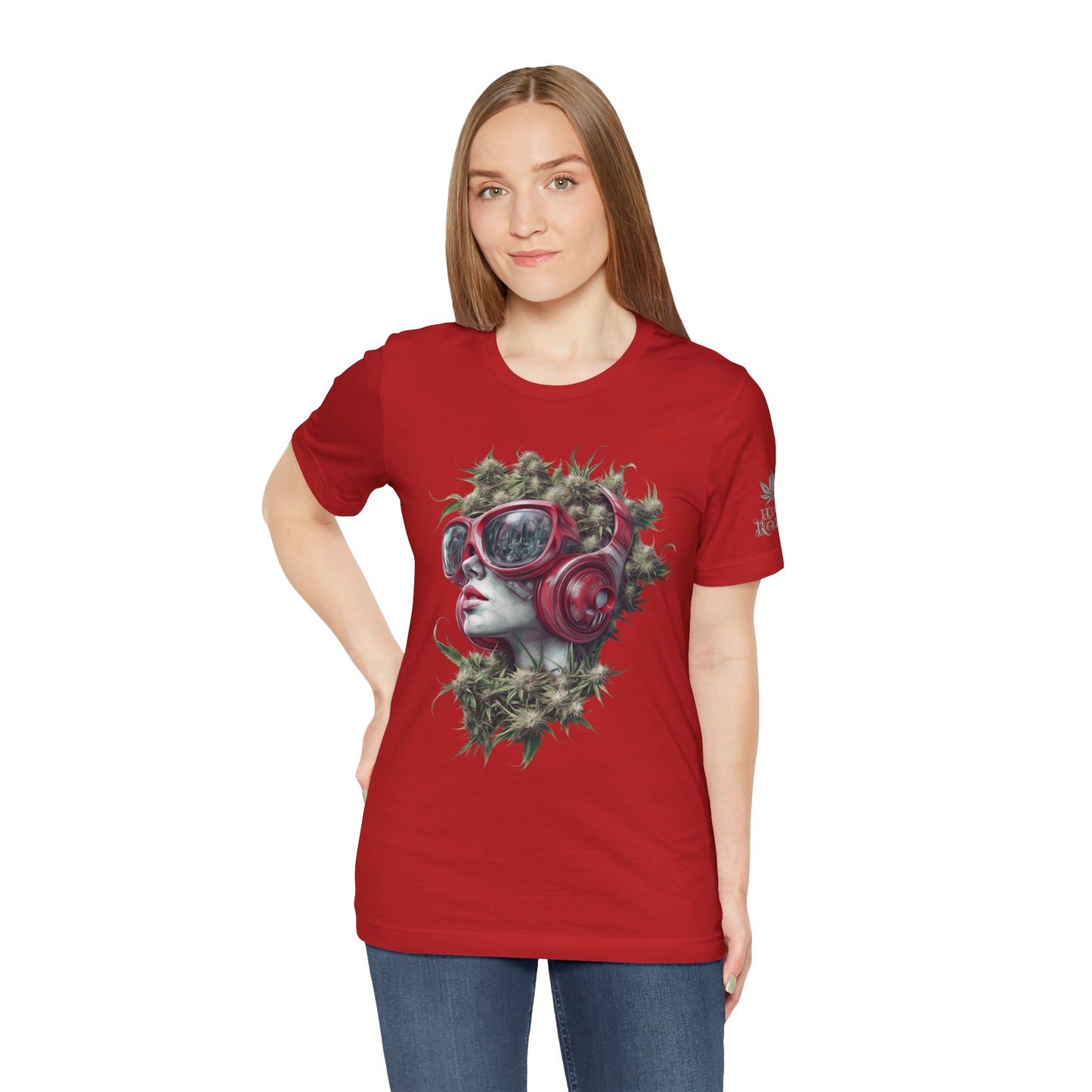 CANNABIS GODDESS TECH™ | PREMIUM FUTURISTIC ART TEE