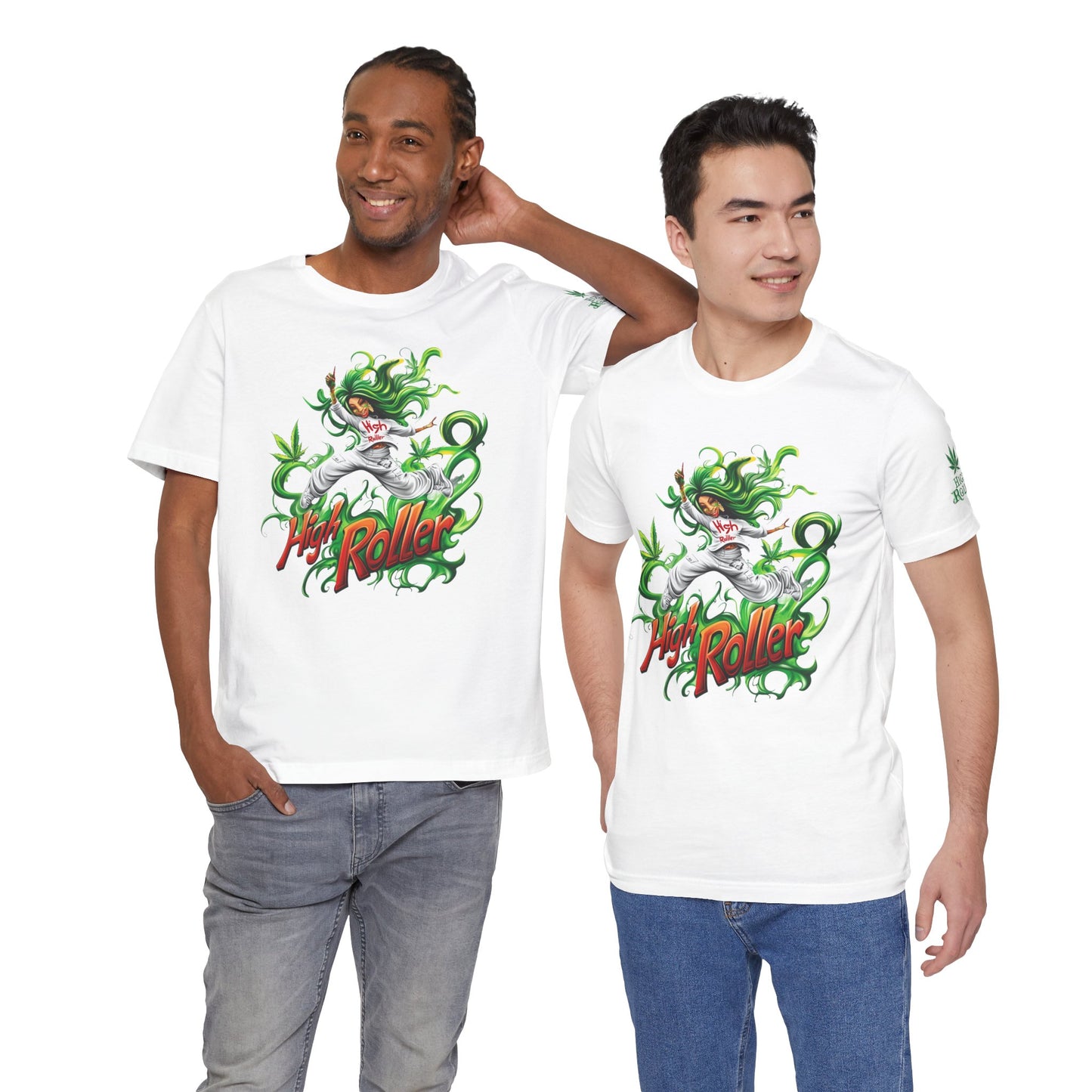 HIGH ROLLER CANNABIS GODDESS™ | PREMIUM MYSTICAL ART TEE