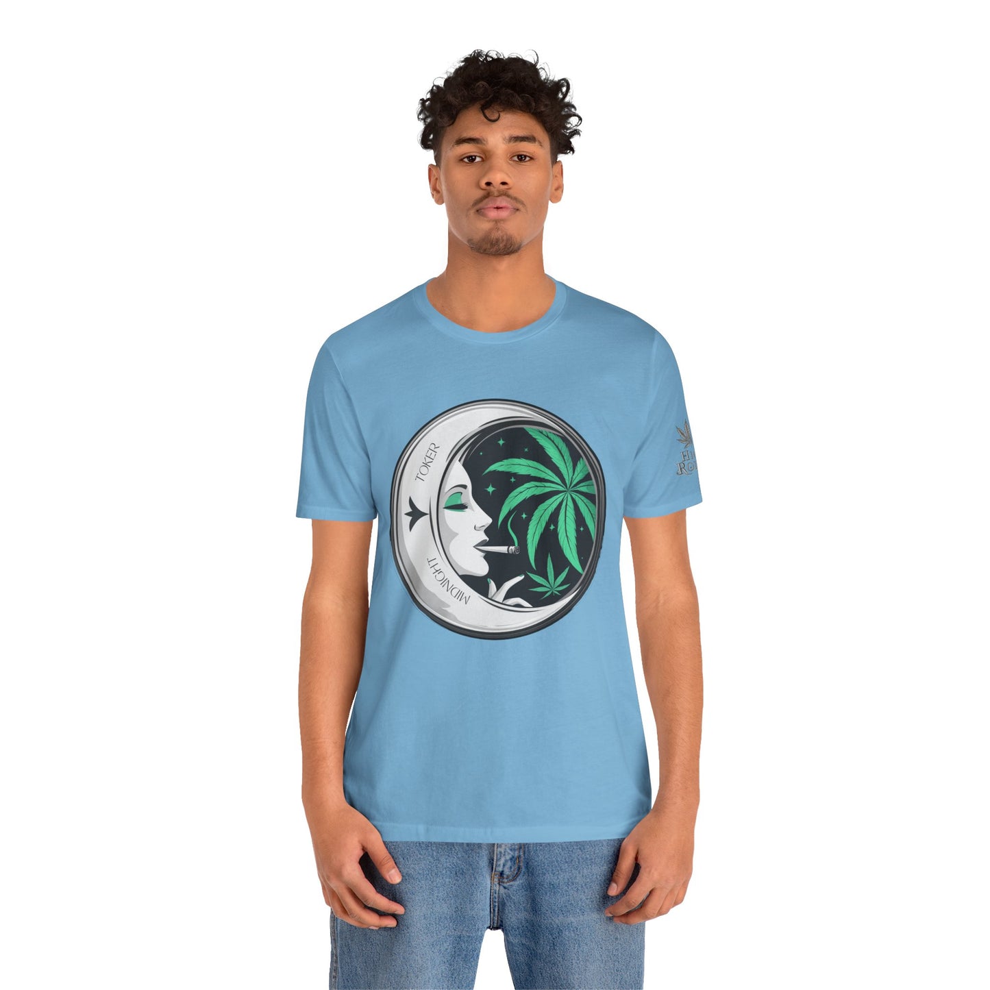 Toker Girl Coin Tee - Vintage Cannabis Portrait Art Design | High Roller