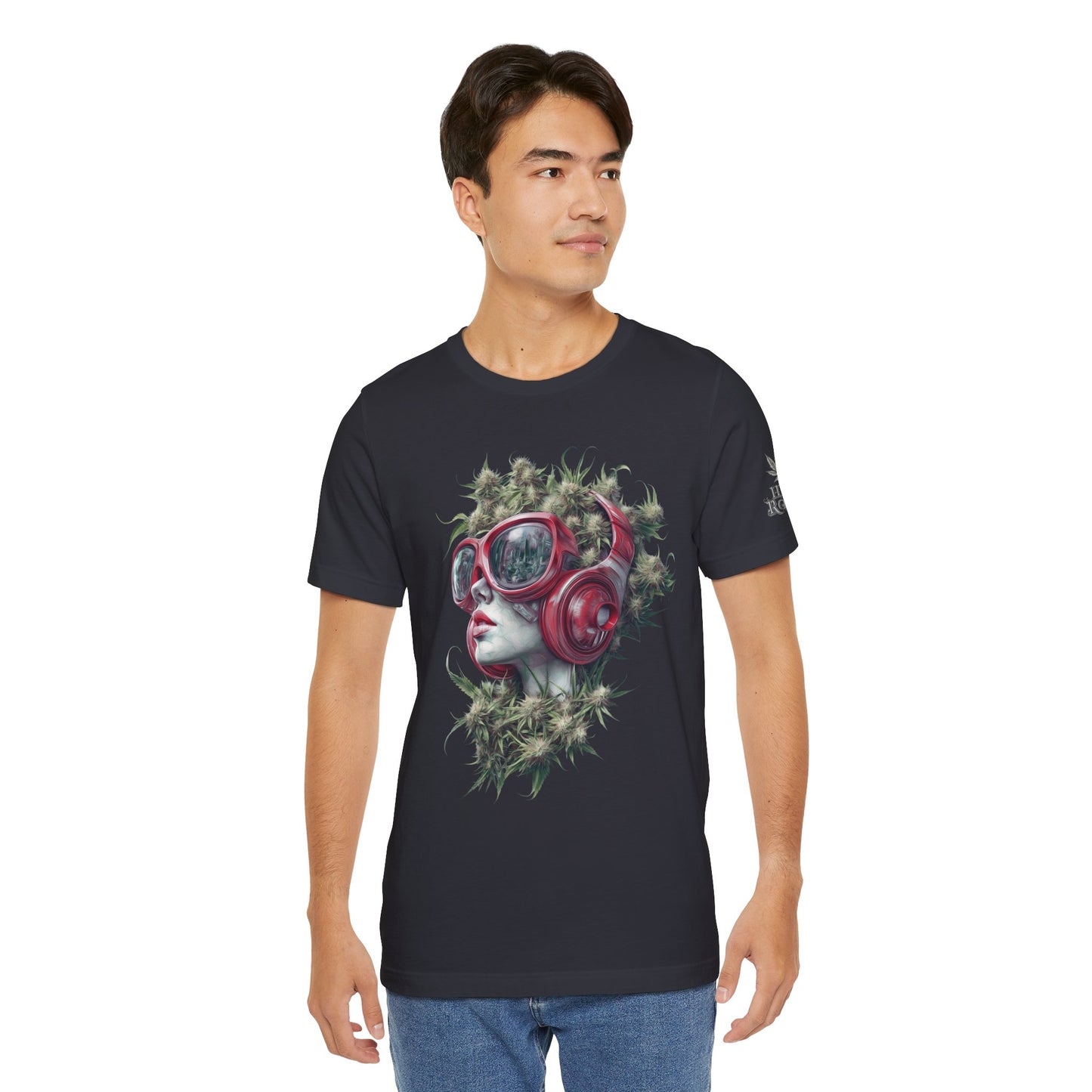 CANNABIS GODDESS TECH™ | PREMIUM FUTURISTIC ART TEE
