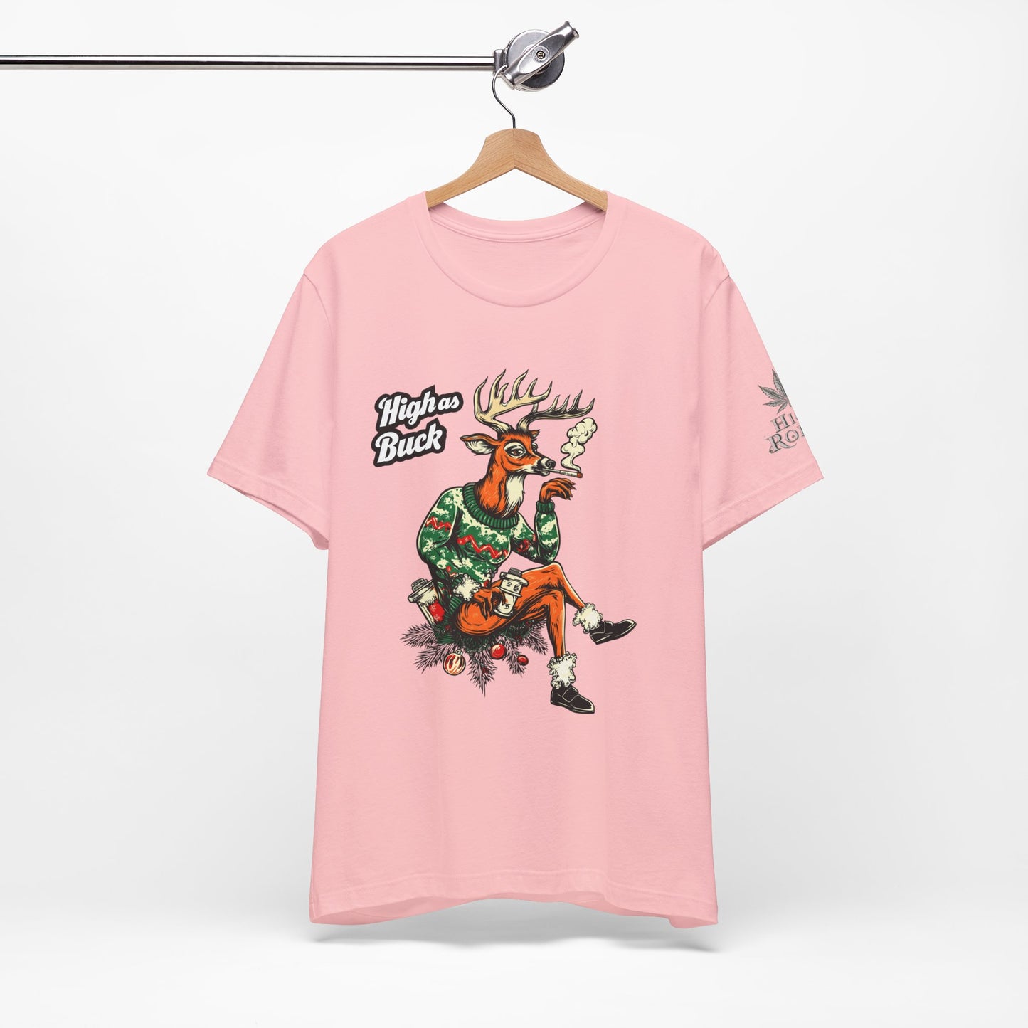 HIGH AS BUCK CHRISTMAS™ | PREMIUM HOLIDAY CANNABIS TEE