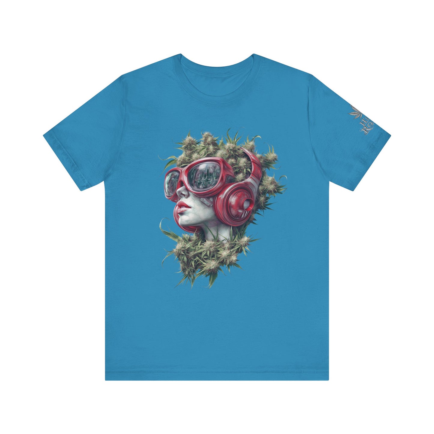 CANNABIS GODDESS TECH™ | PREMIUM FUTURISTIC ART TEE