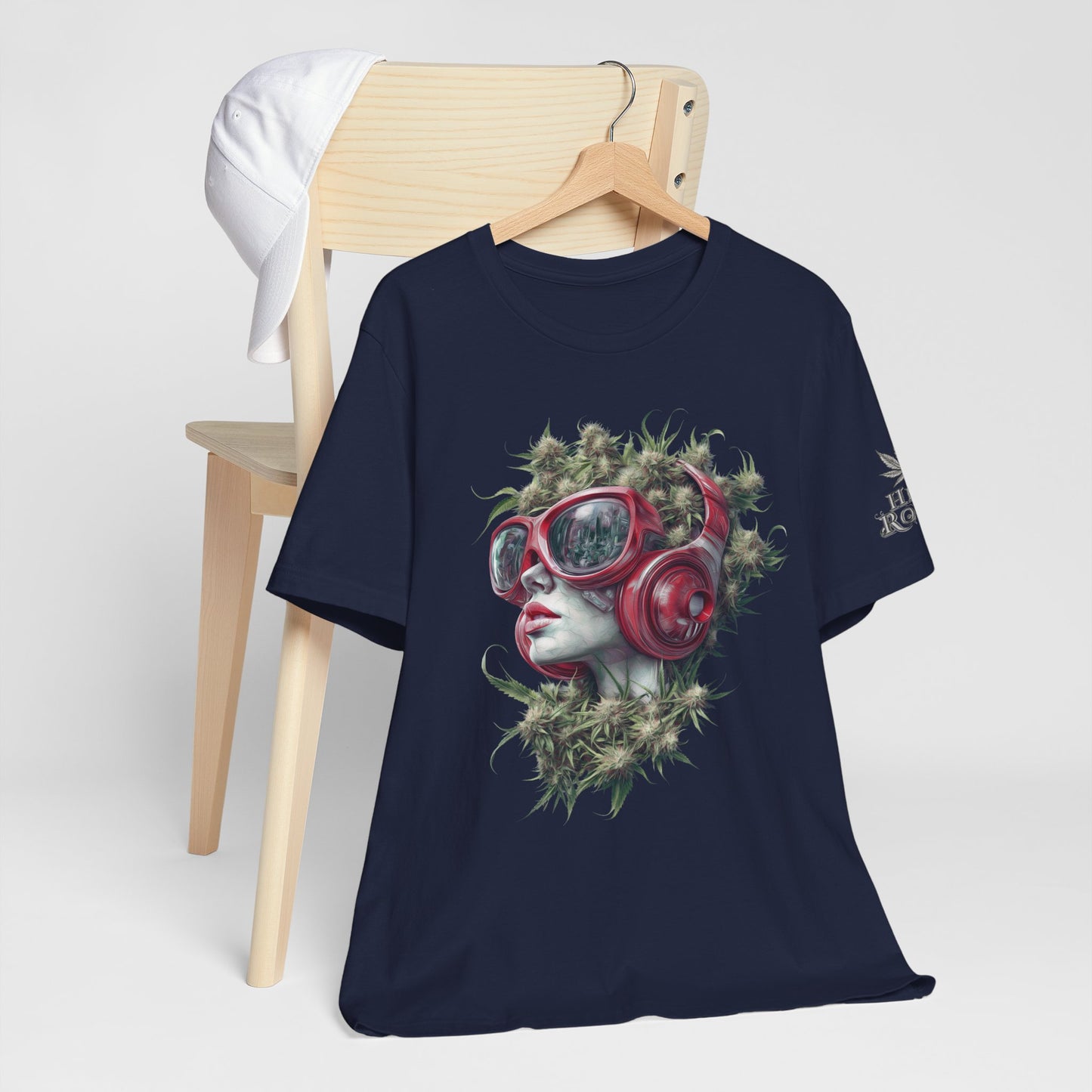 CANNABIS GODDESS TECH™ | PREMIUM FUTURISTIC ART TEE