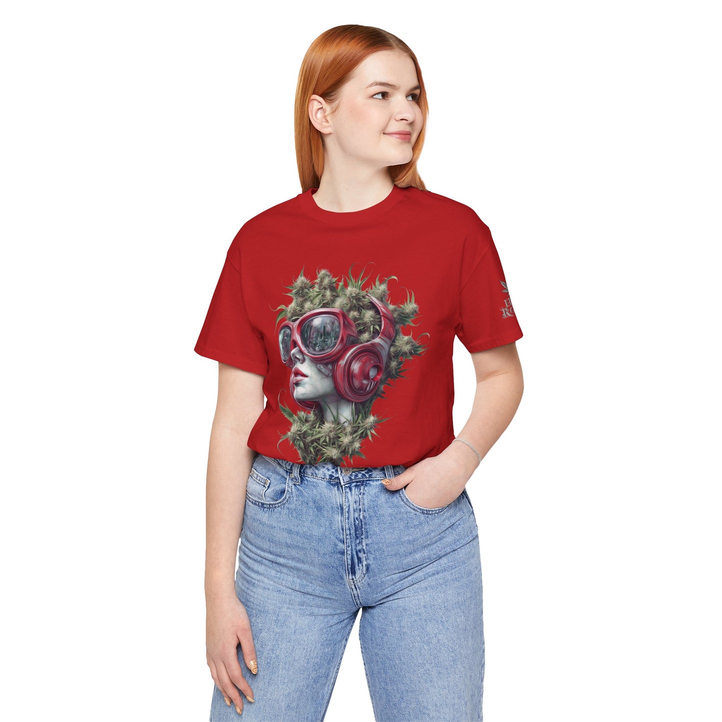 CANNABIS GODDESS TECH™ | PREMIUM FUTURISTIC ART TEE